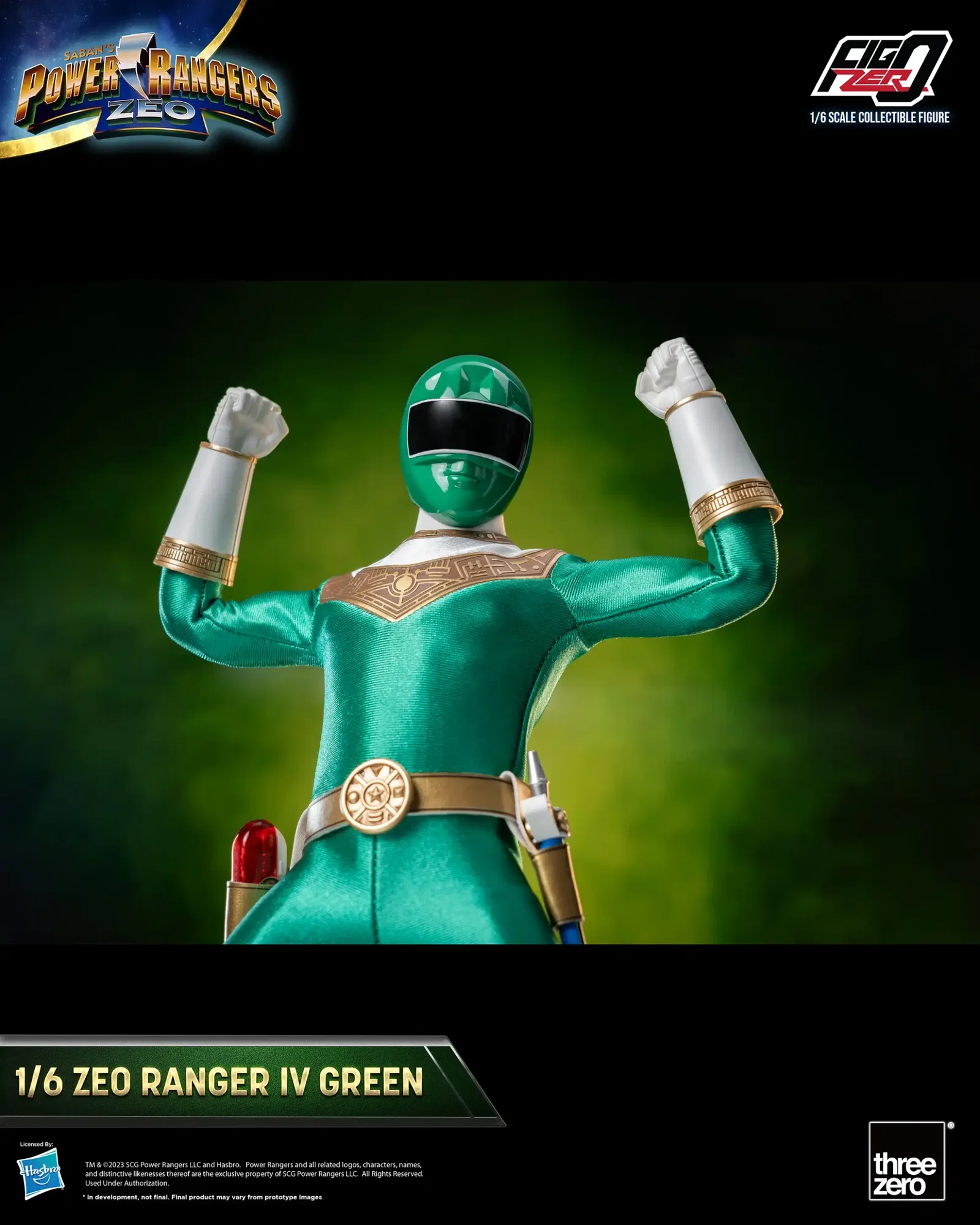 Power Rangers Zeo FigZero 1/6 Zeo Power Ranger IV Green image 10