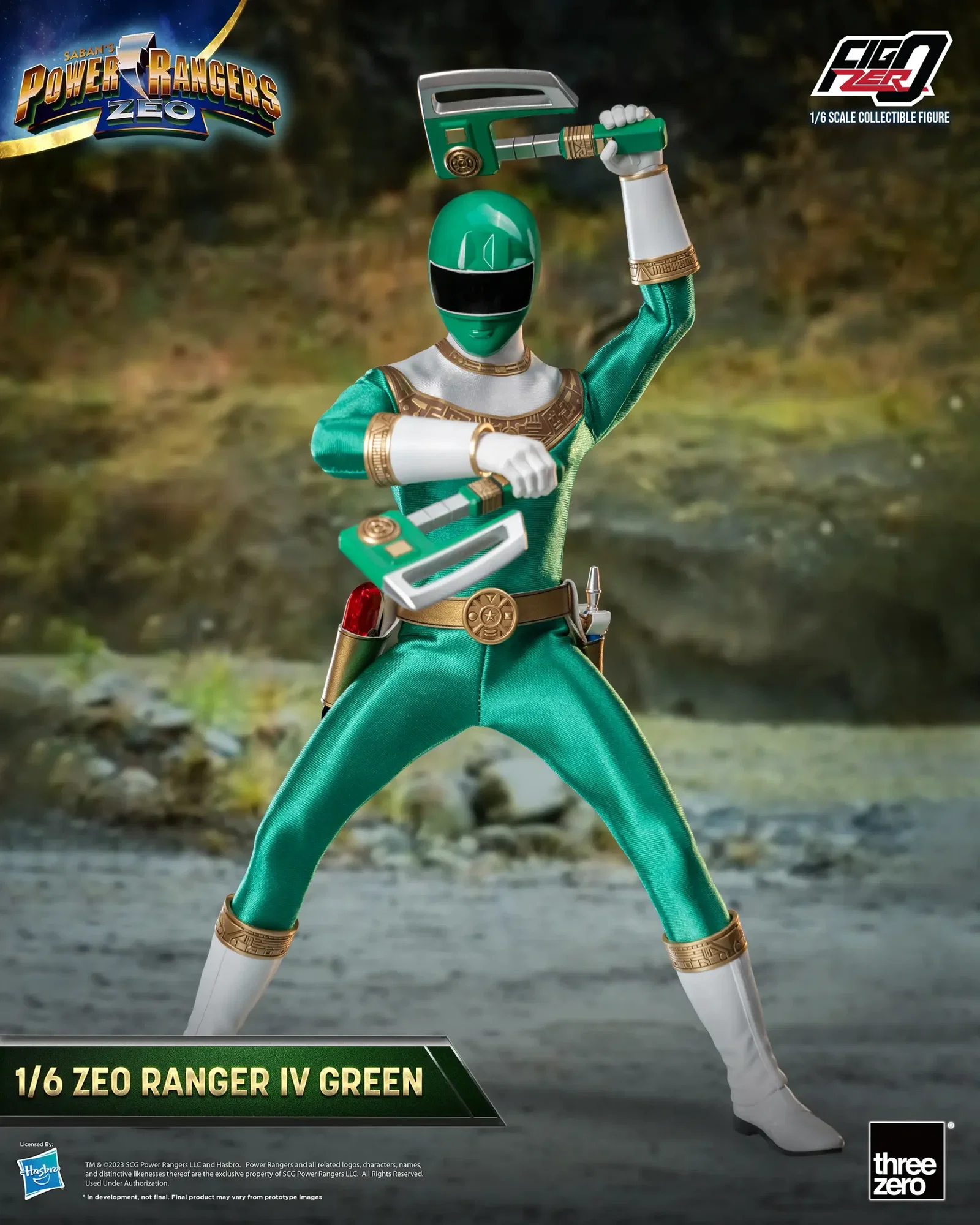 Power Rangers Zeo FigZero 1/6 Zeo Power Ranger IV Green image 7
