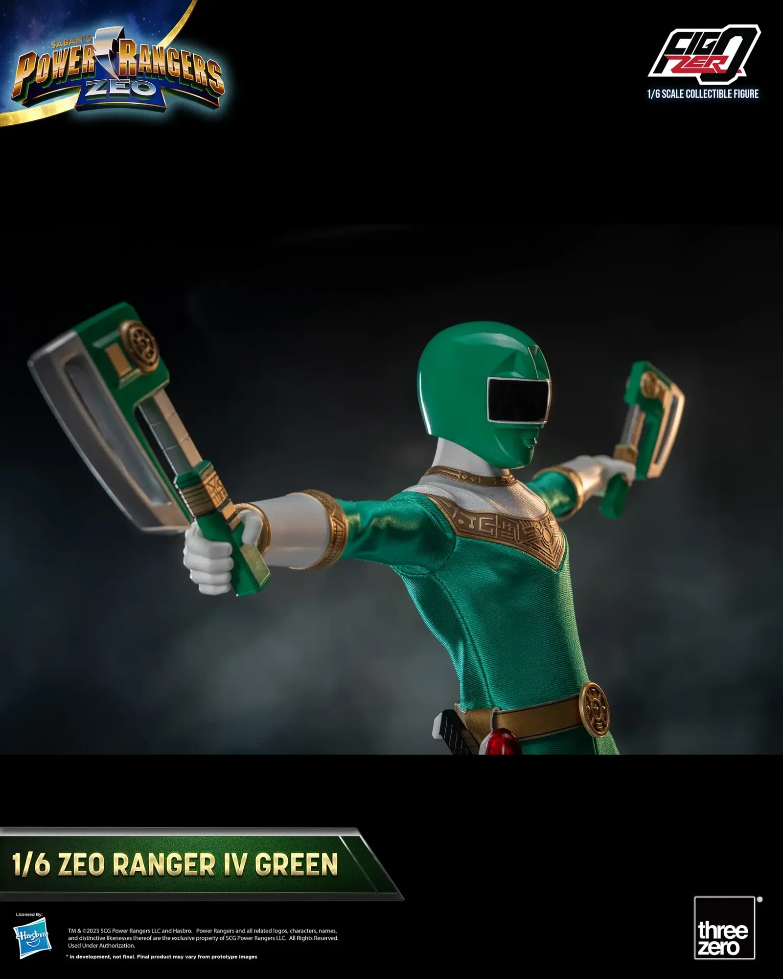 Power Rangers Zeo FigZero 1/6 Zeo Power Ranger IV Green image 8