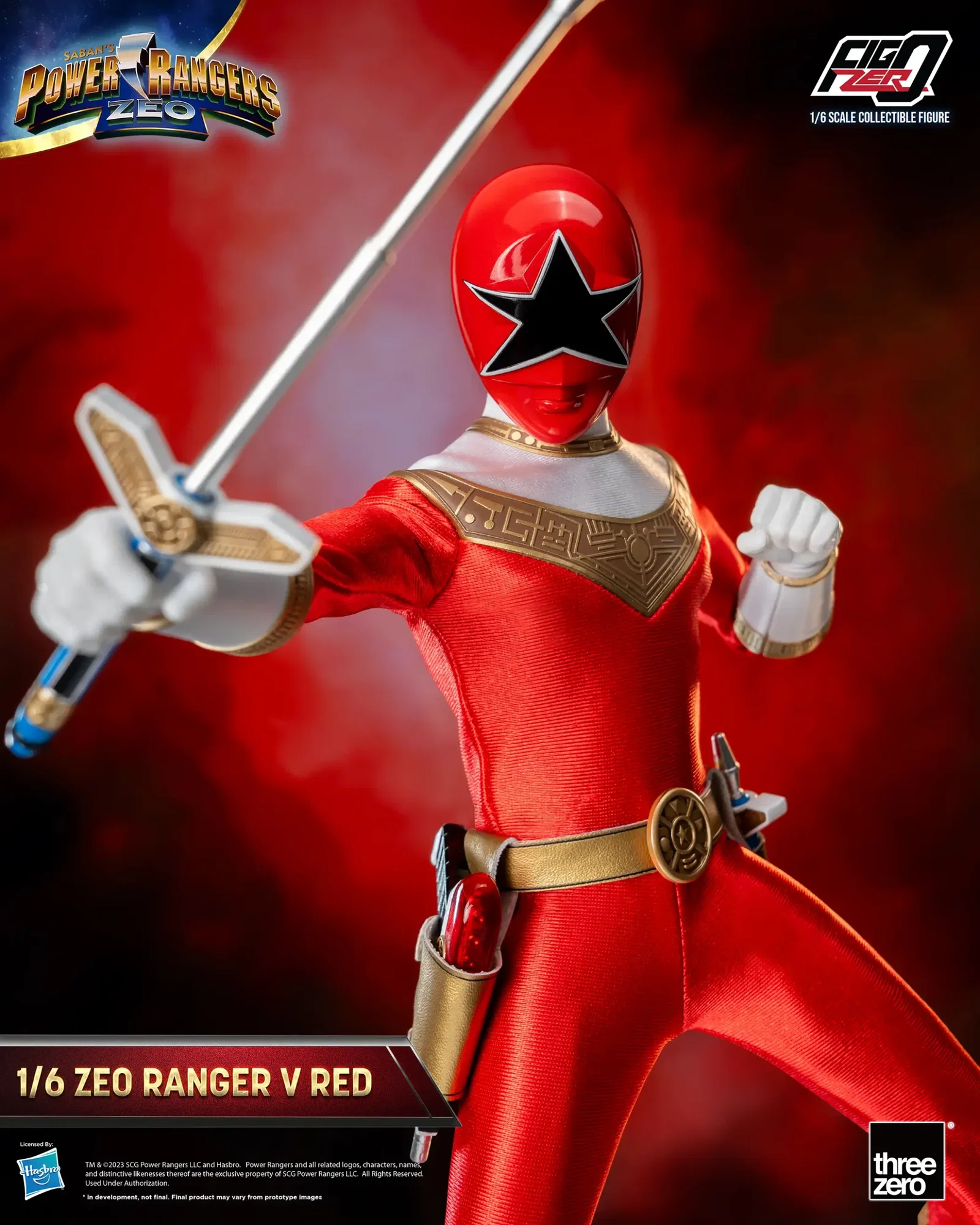 Power Rangers Zeo FigZero 1/6 Zeo Power Ranger V Red image 6