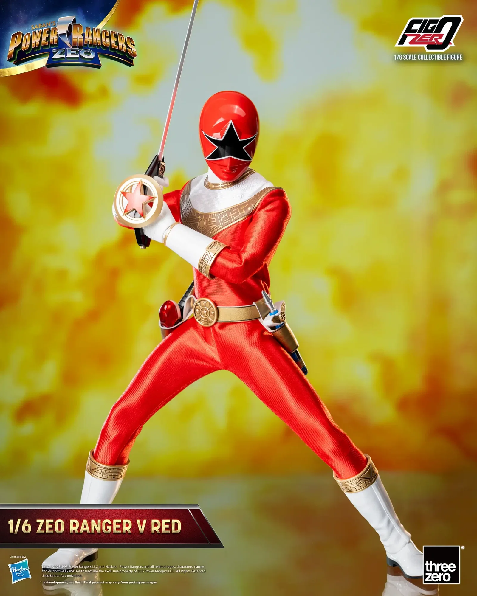 Power Rangers Zeo FigZero 1/6 Zeo Power Ranger V Red image 8