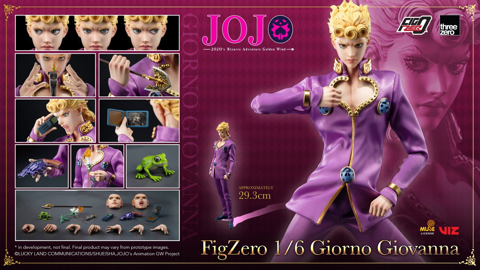 JOJO's Bizarre Adventure: Golden Wind FigZero 1/6 Giorno Giovanna image 6
