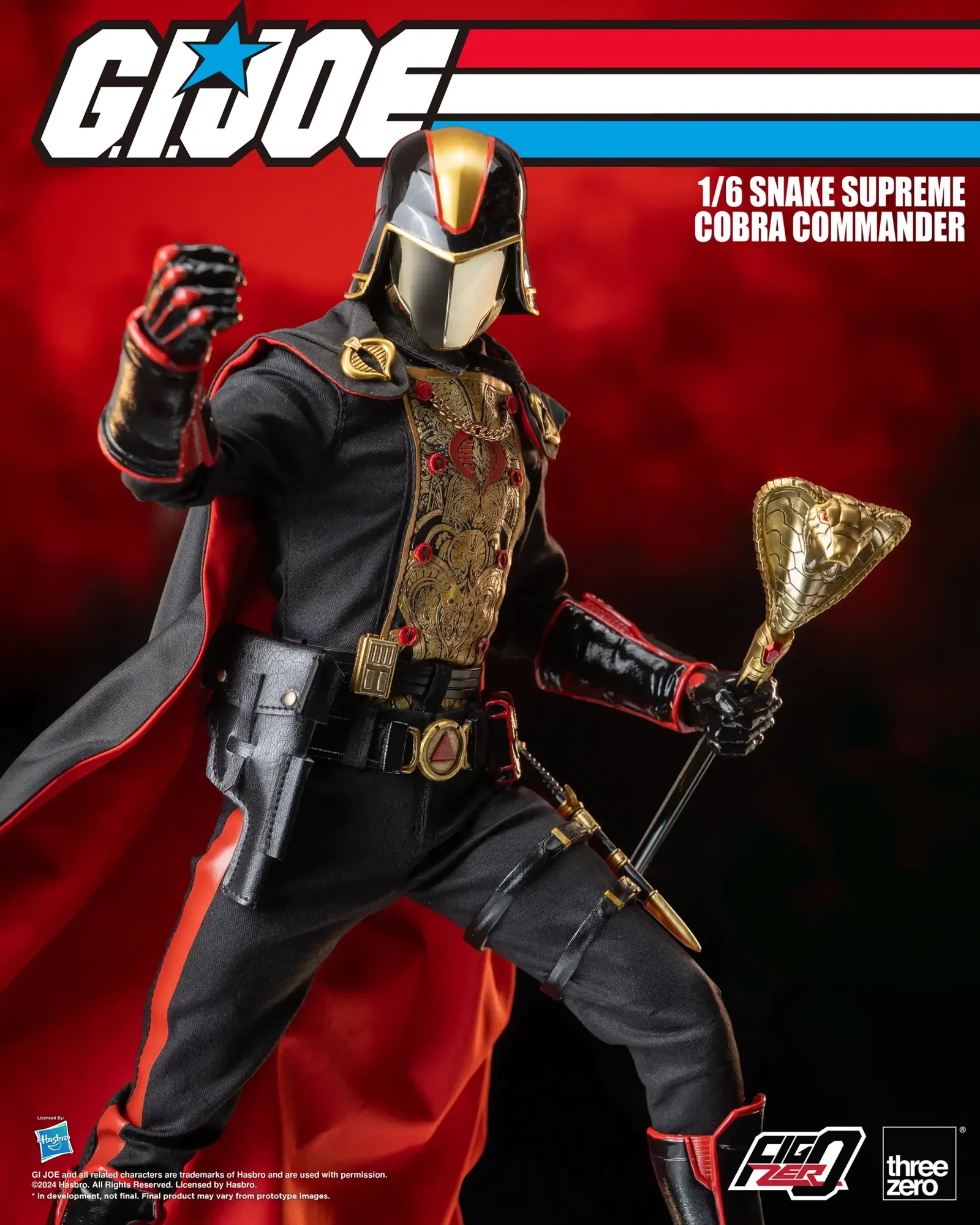 G.I. Joe FigZero 1/6 Snake Supreme Cobra Commander image 10