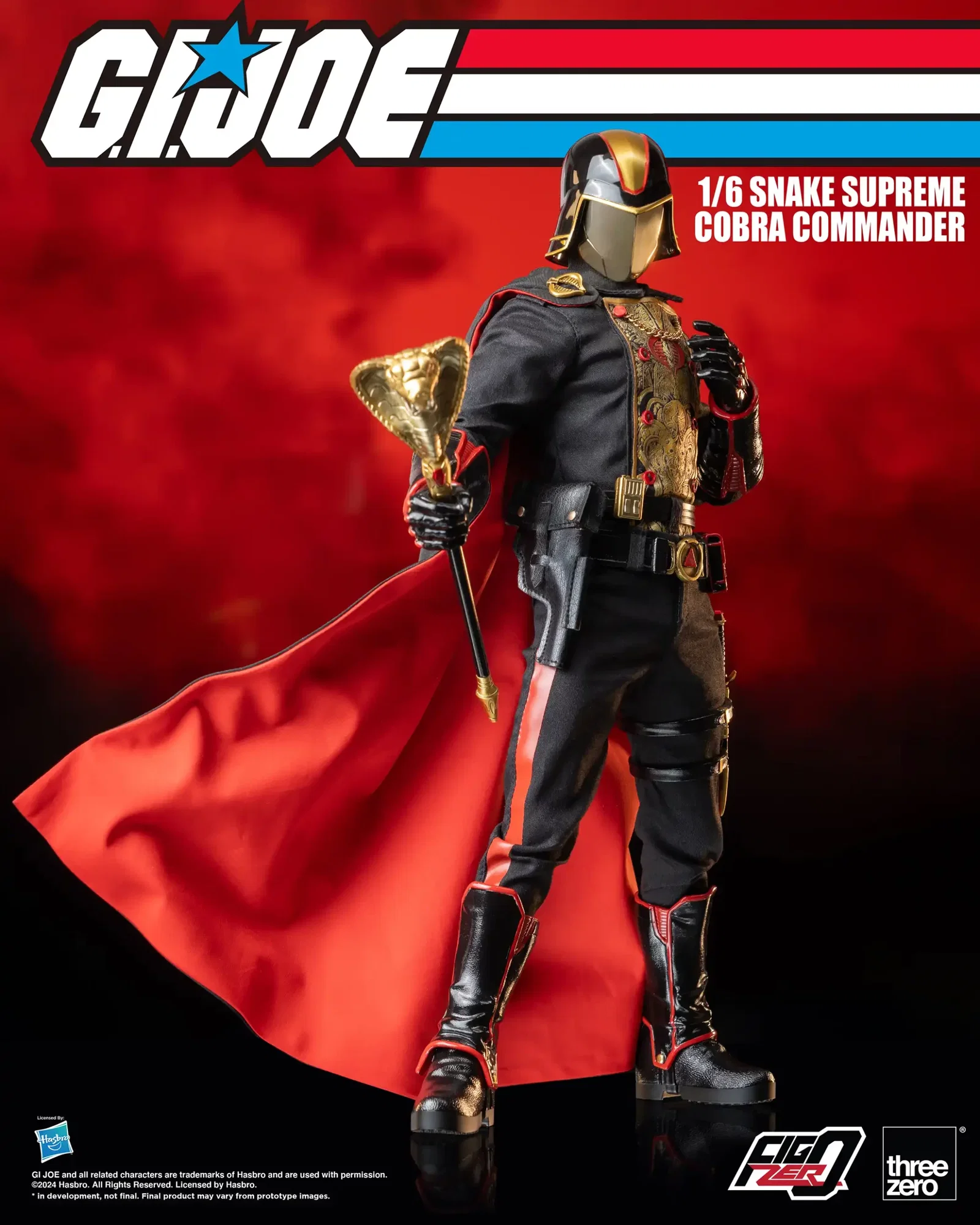 G.I. Joe FigZero 1/6 Snake Supreme Cobra Commander image 3