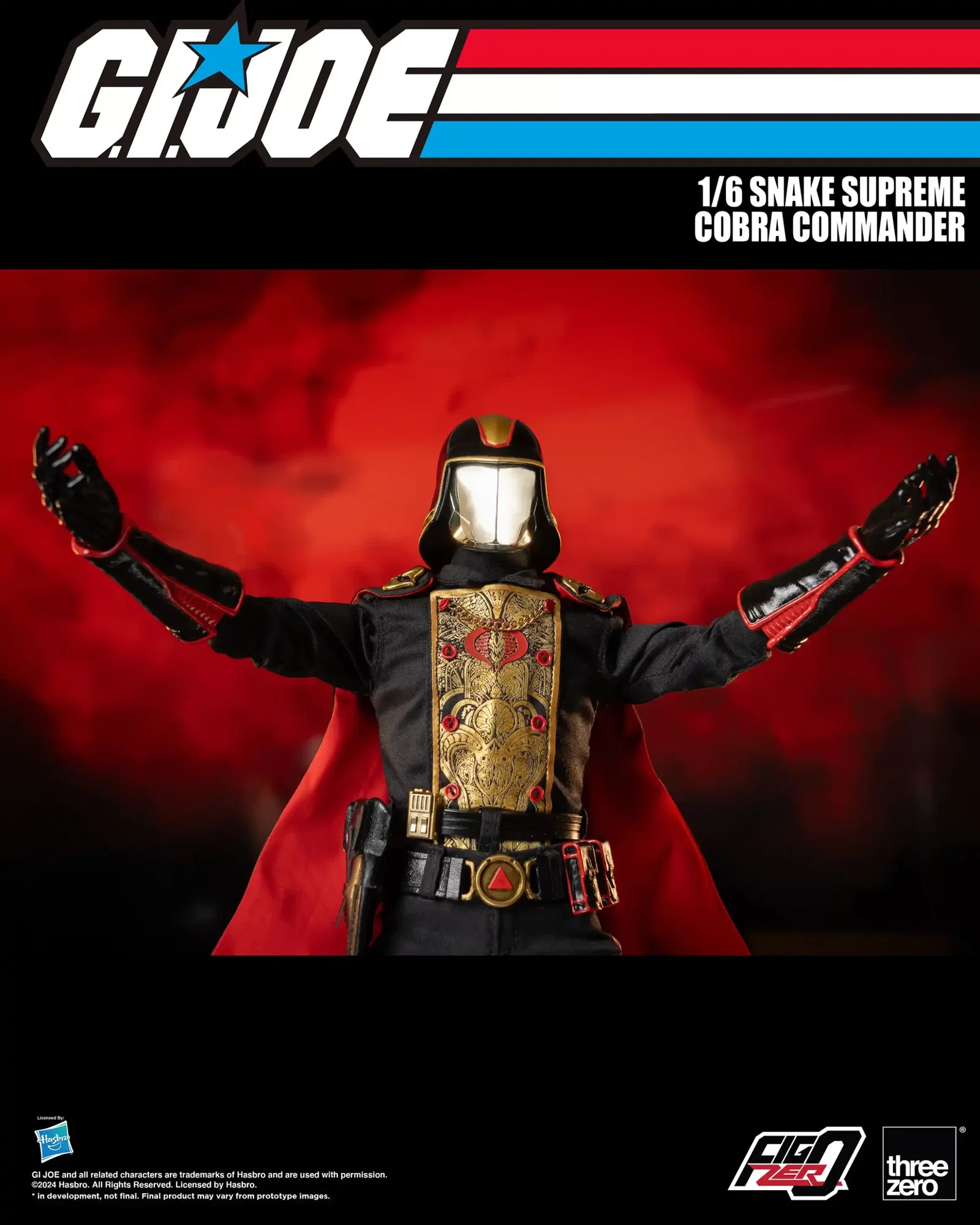 G.I. Joe FigZero 1/6 Snake Supreme Cobra Commander image 4