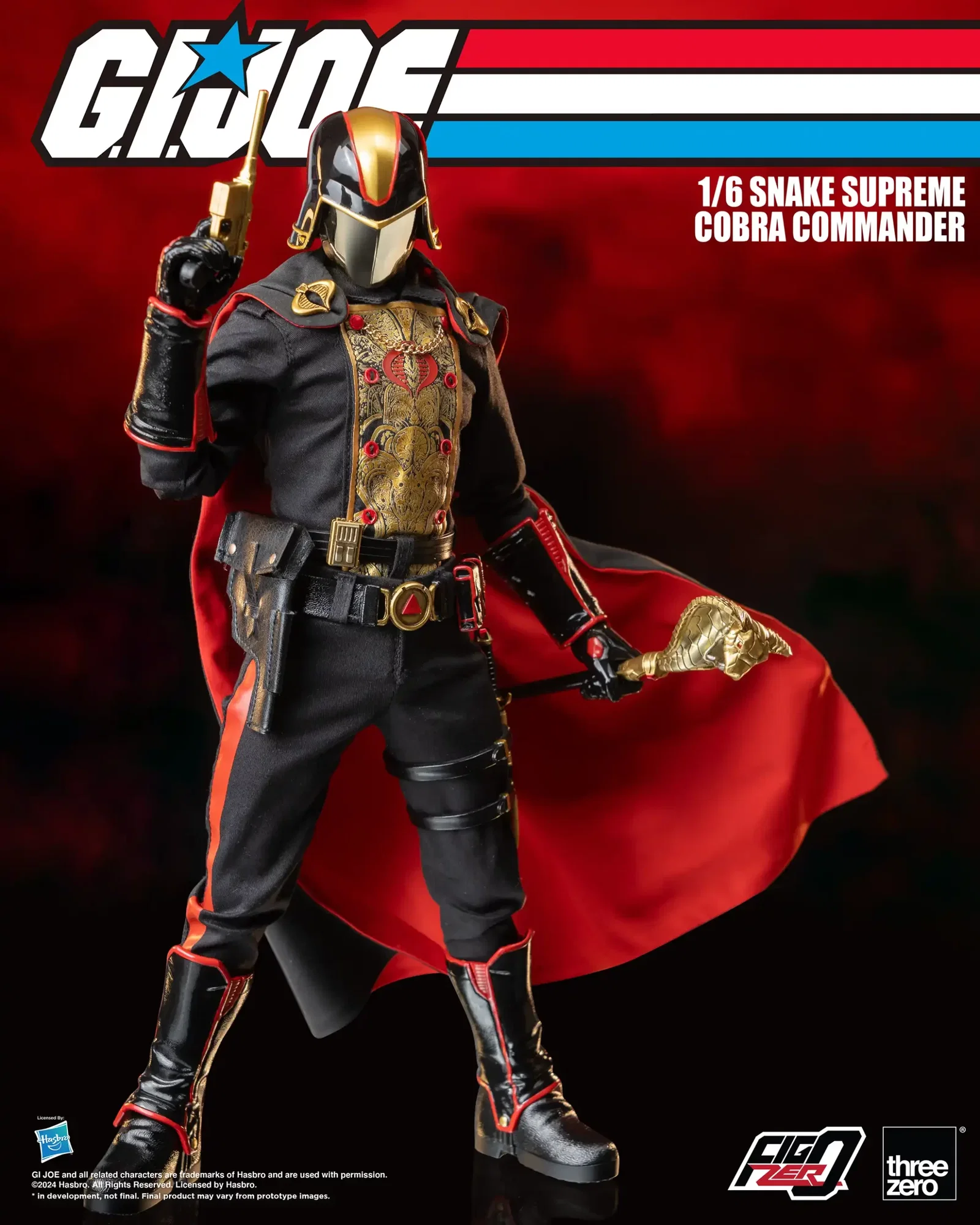 G.I. Joe FigZero 1/6 Snake Supreme Cobra Commander image 7