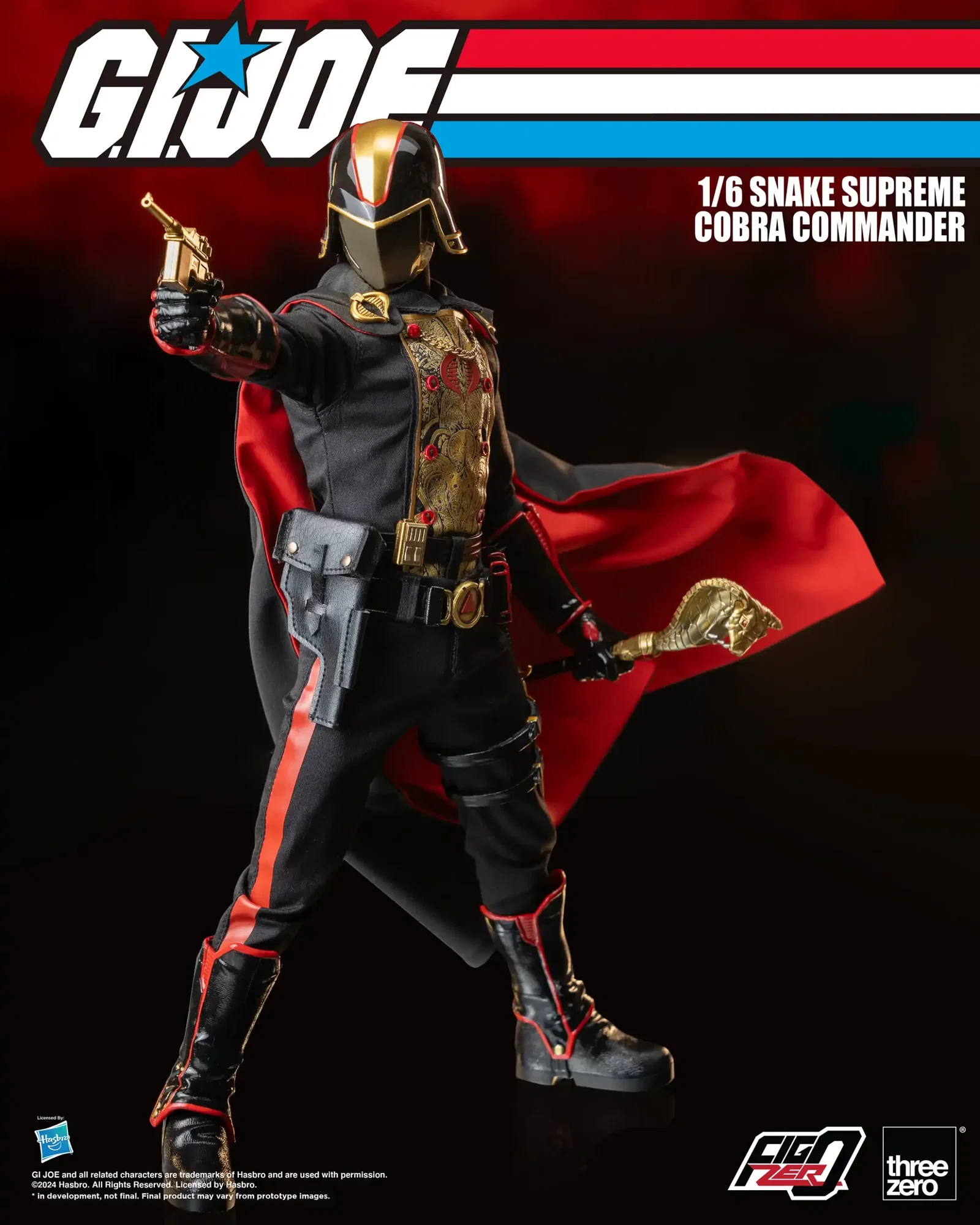 G.I. Joe FigZero 1/6 Snake Supreme Cobra Commander image 8