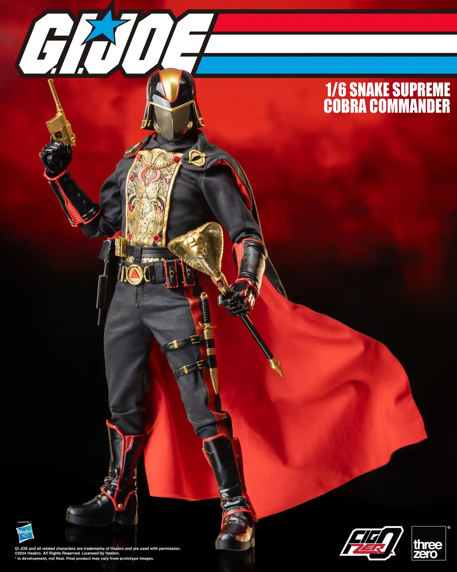 G.I. Joe FigZero 1/6 Snake Supreme Cobra Commander image 9