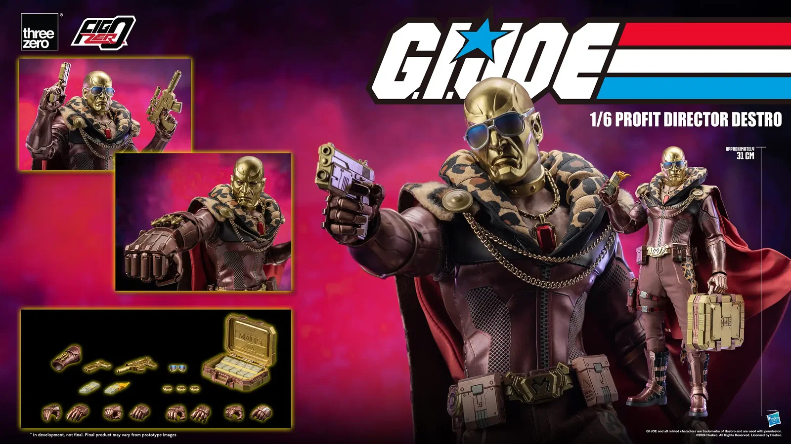 G.I. Joe FigZero 1/6 Profit Director Destro image 2