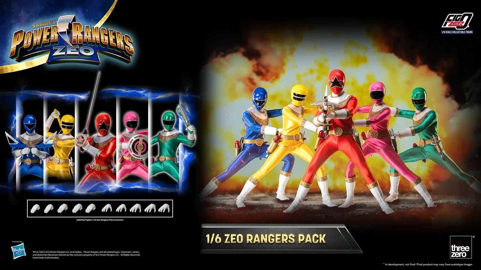 Power Rangers Zeo FigZero 1/6 Zeo Power Rangers Pack image 2