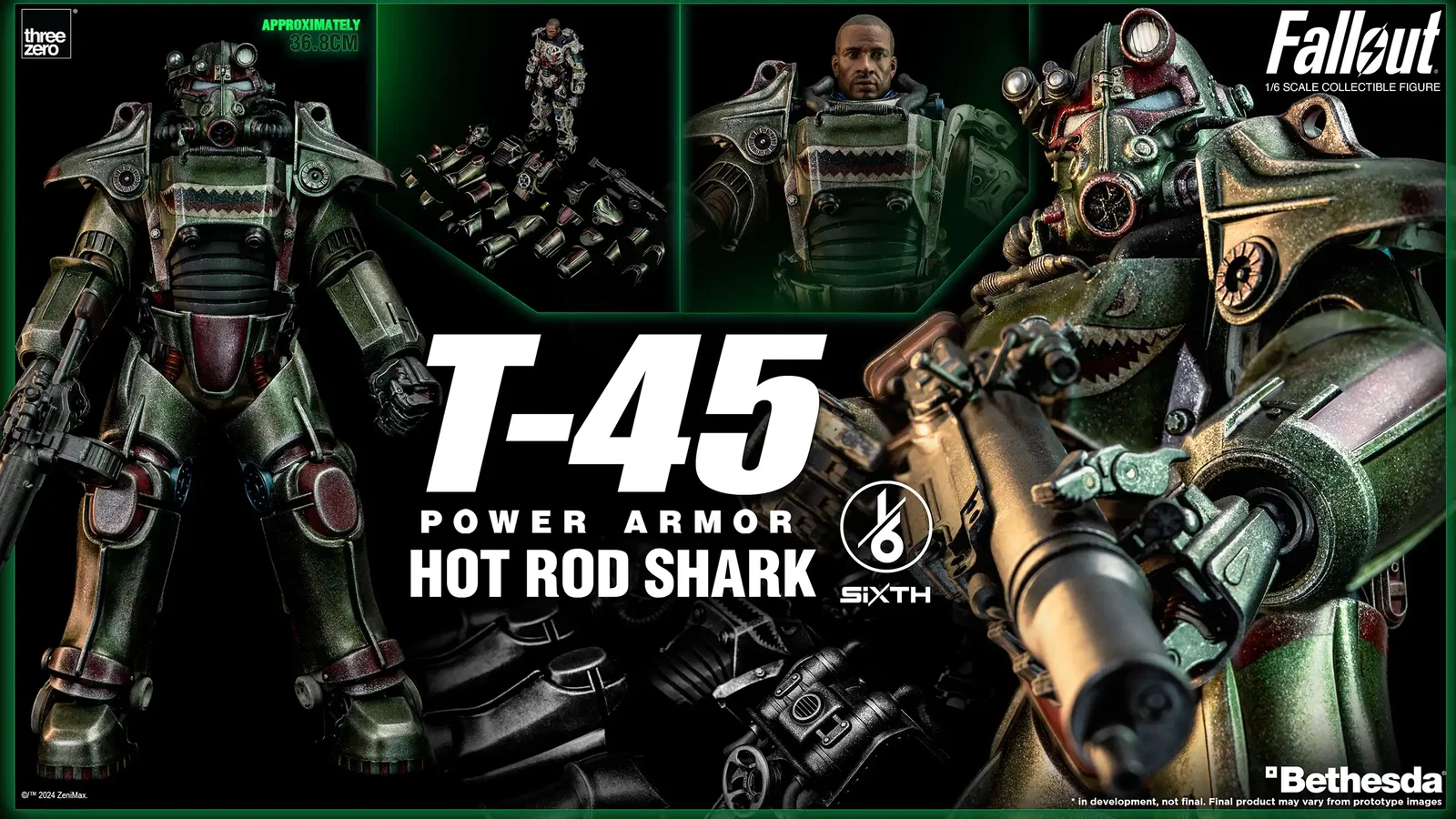 Fallout 1/6 T-45 Hot Rod Shark Power Armor image 2