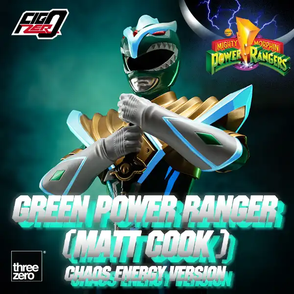 Mighty Morphin Power Rangers FigZero 1/6 Green Power Ranger (Matt Cook) Chaos Energy Version image 1