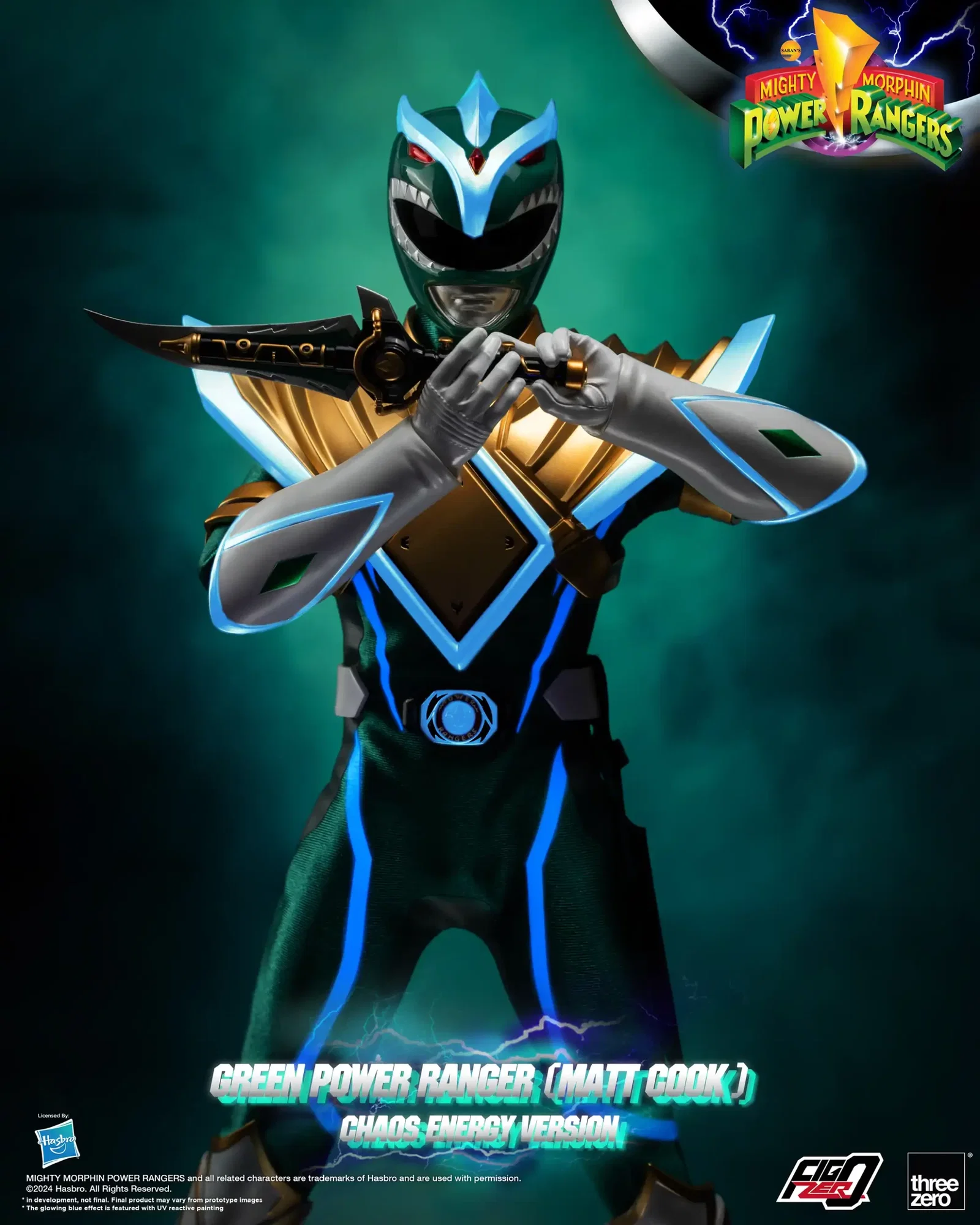 Mighty Morphin Power Rangers FigZero 1/6 Green Power Ranger (Matt Cook) Chaos Energy Version image 4