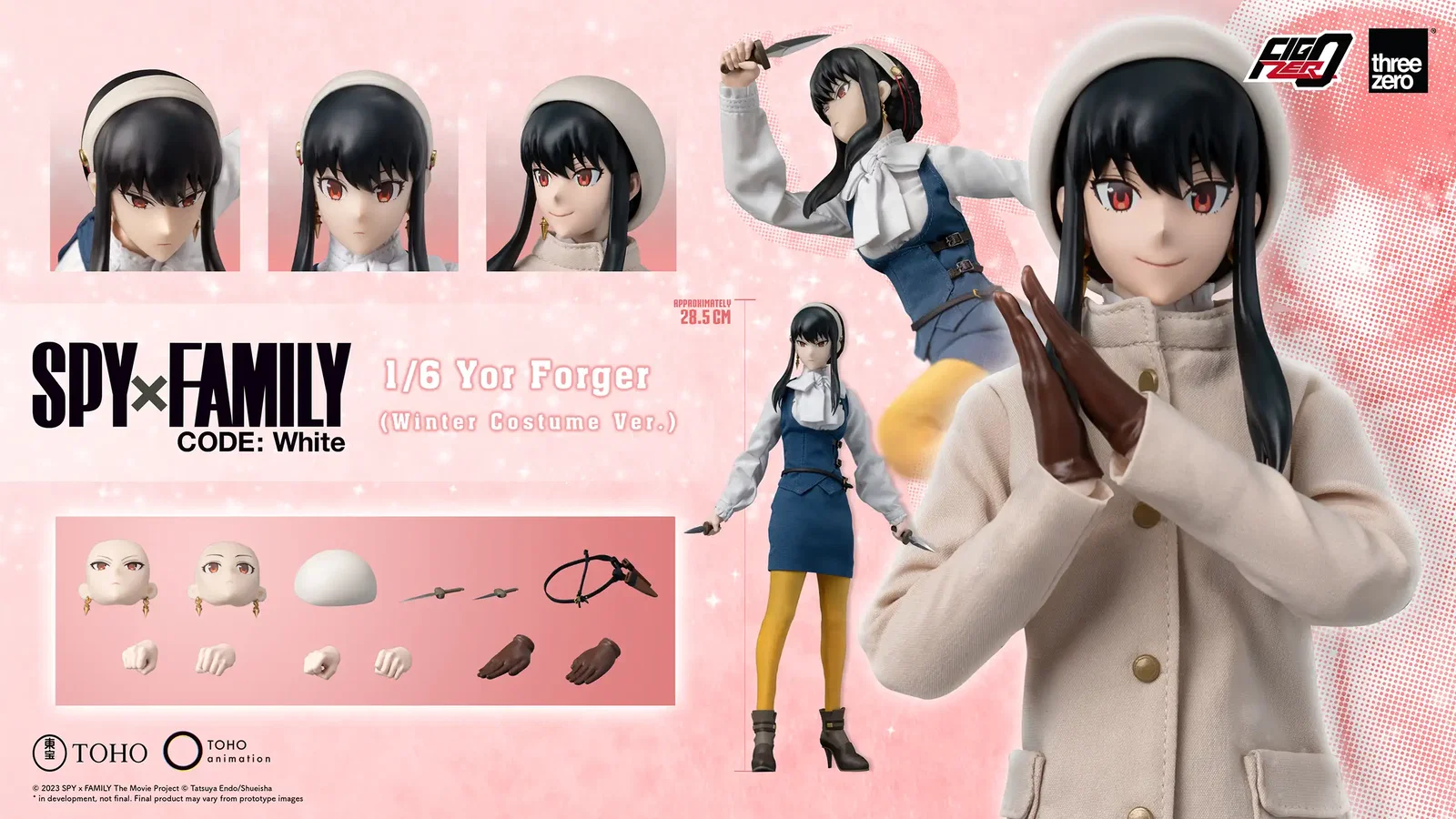 SPY×FAMILY CODE: White FigZero 1/6 Yor Forger (Winter Costume Ver.) image 2