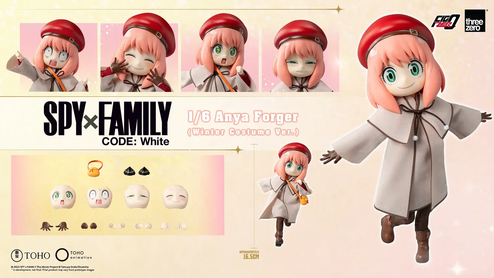 SPY×FAMILY CODE: White FigZero 1/6 Anya Forger (Winter Costume Ver.) image 2