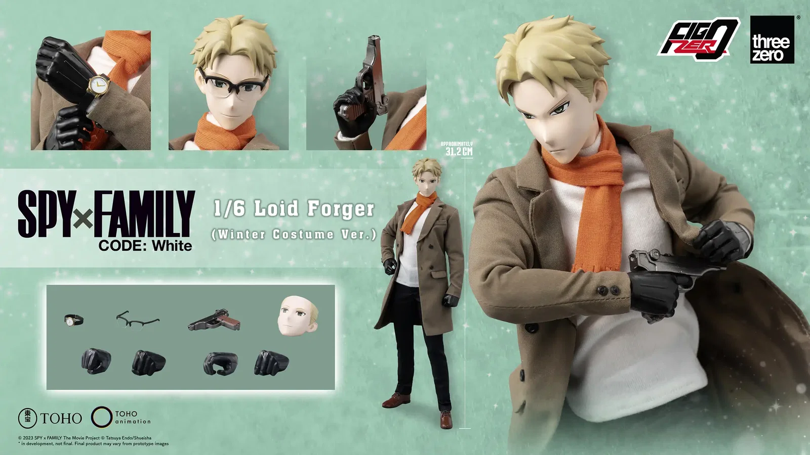 SPY×FAMILY CODE: White FigZero 1/6 Loid Forger (Winter Costume Ver.) image 2