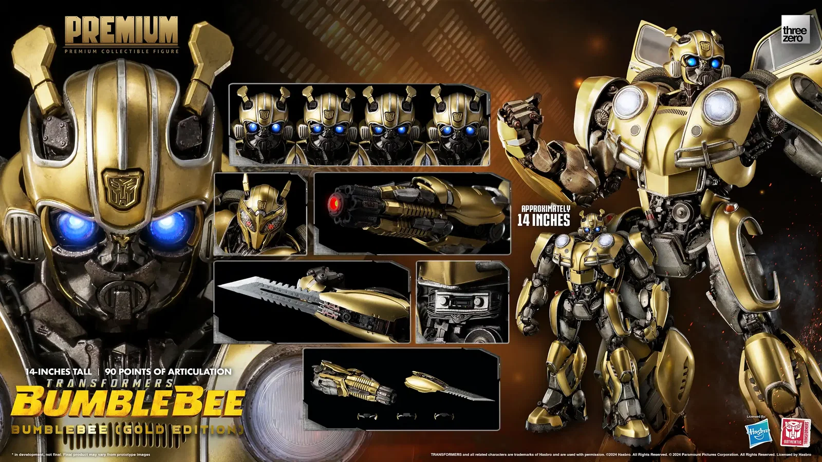 Transformers: Bumblebee PREMIUM Bumblebee (Gold Edition) image 2