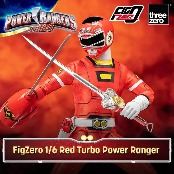Power Rangers Turbo FigZero 1/6 Red Turbo Power Ranger image 1