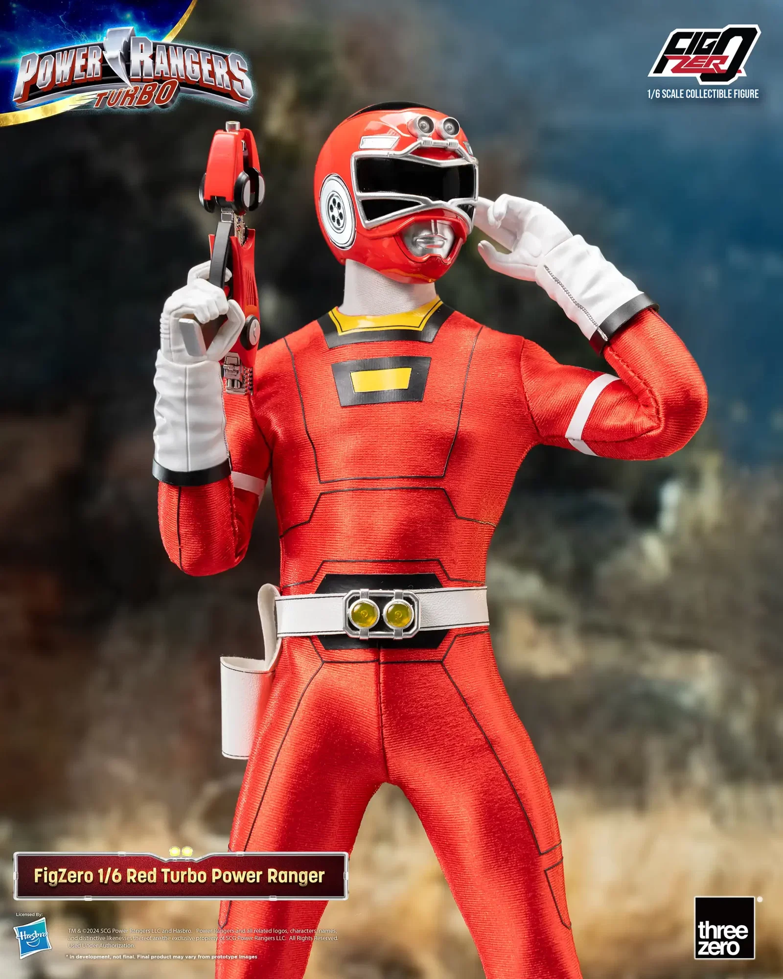 Power Rangers Turbo FigZero 1/6 Red Turbo Power Ranger image 4