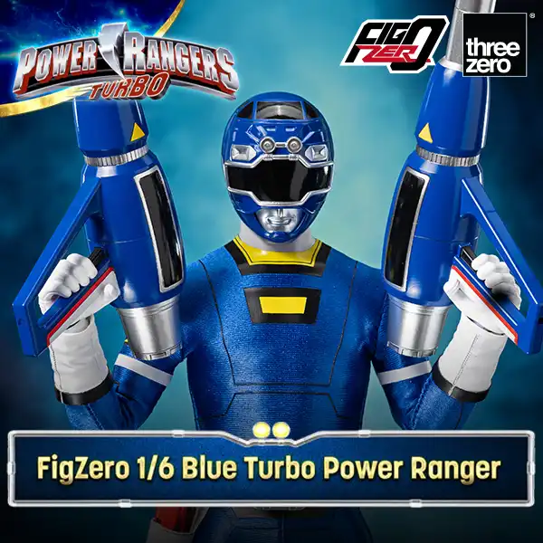 Power Rangers Turbo FigZero 1/6 Blue Turbo Power Ranger image 1