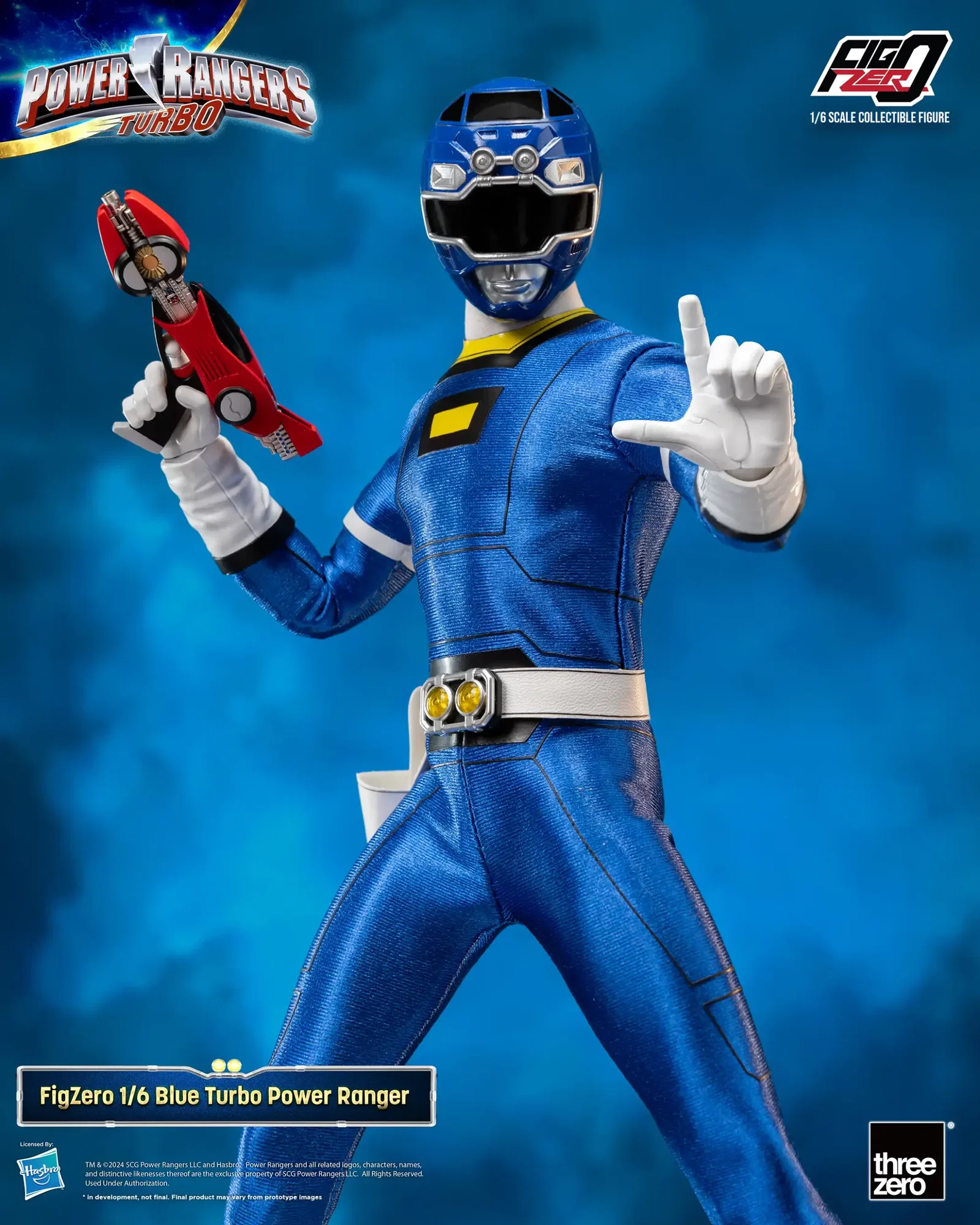 Power Rangers Turbo FigZero 1/6 Blue Turbo Power Ranger image 4