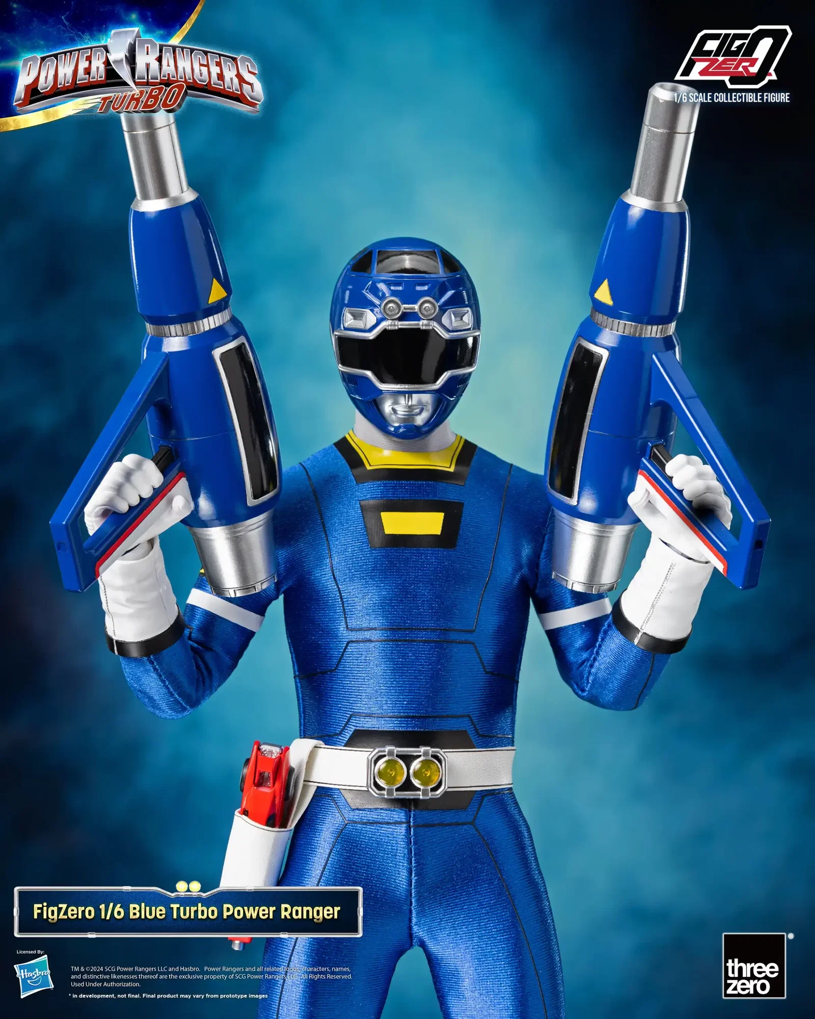 Power Rangers Turbo FigZero 1/6 Blue Turbo Power Ranger image 7