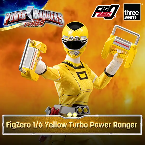 Power Rangers Turbo FigZero 1/6 Yellow Turbo Power Ranger image 1