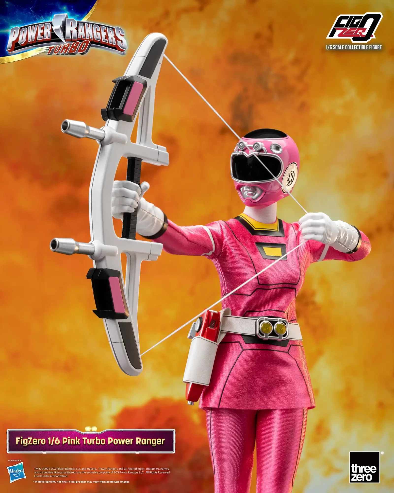 Power Rangers Turbo FigZero 1/6 Pink Turbo Power Ranger image 6