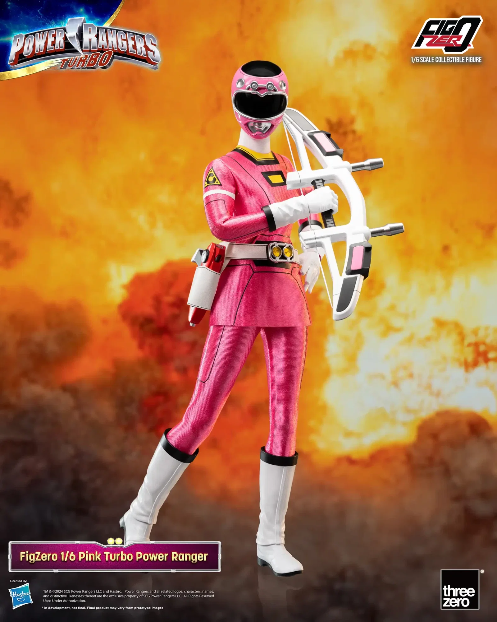 Power Rangers Turbo FigZero 1/6 Pink Turbo Power Ranger image 7