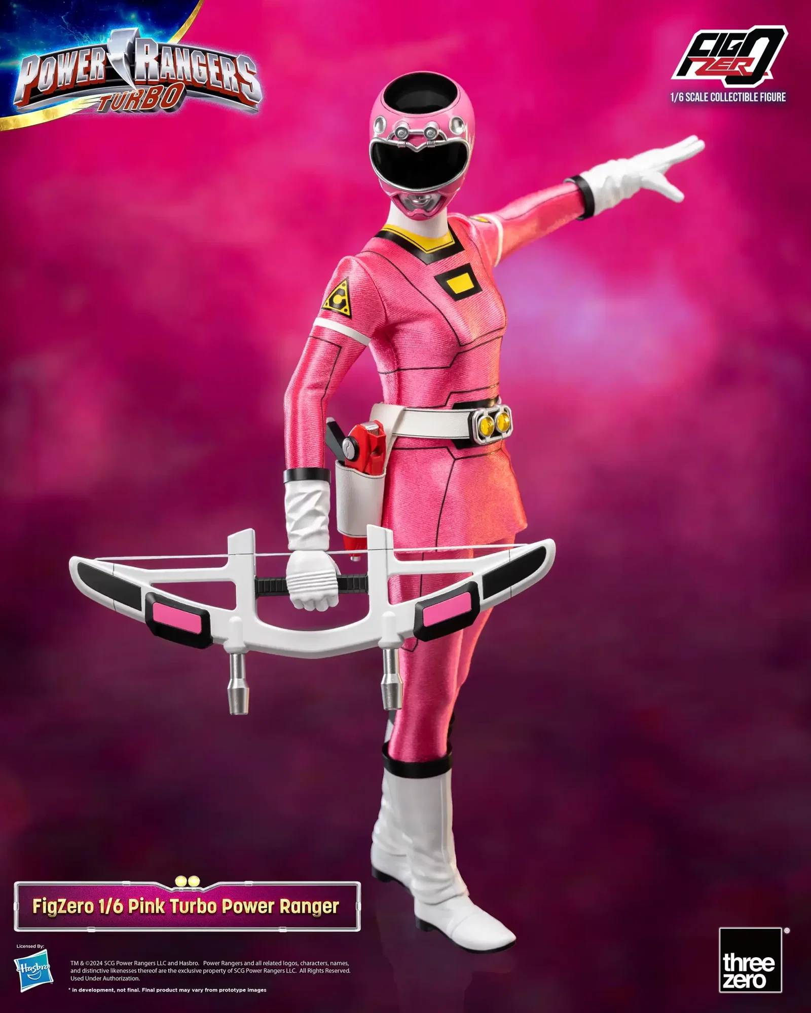 Power Rangers Turbo FigZero 1/6 Pink Turbo Power Ranger image 8