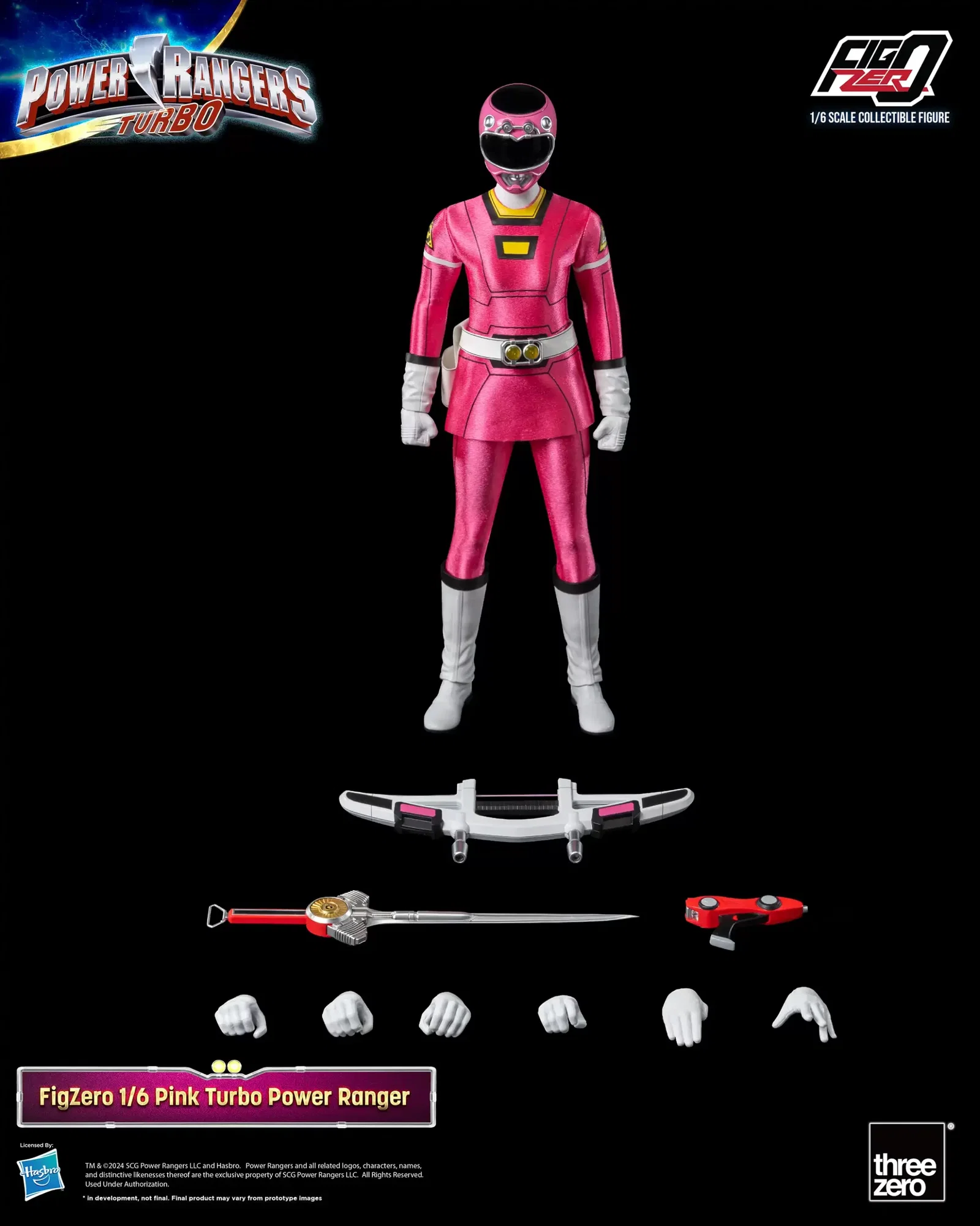 Power Rangers Turbo FigZero 1/6 Pink Turbo Power Ranger image 9