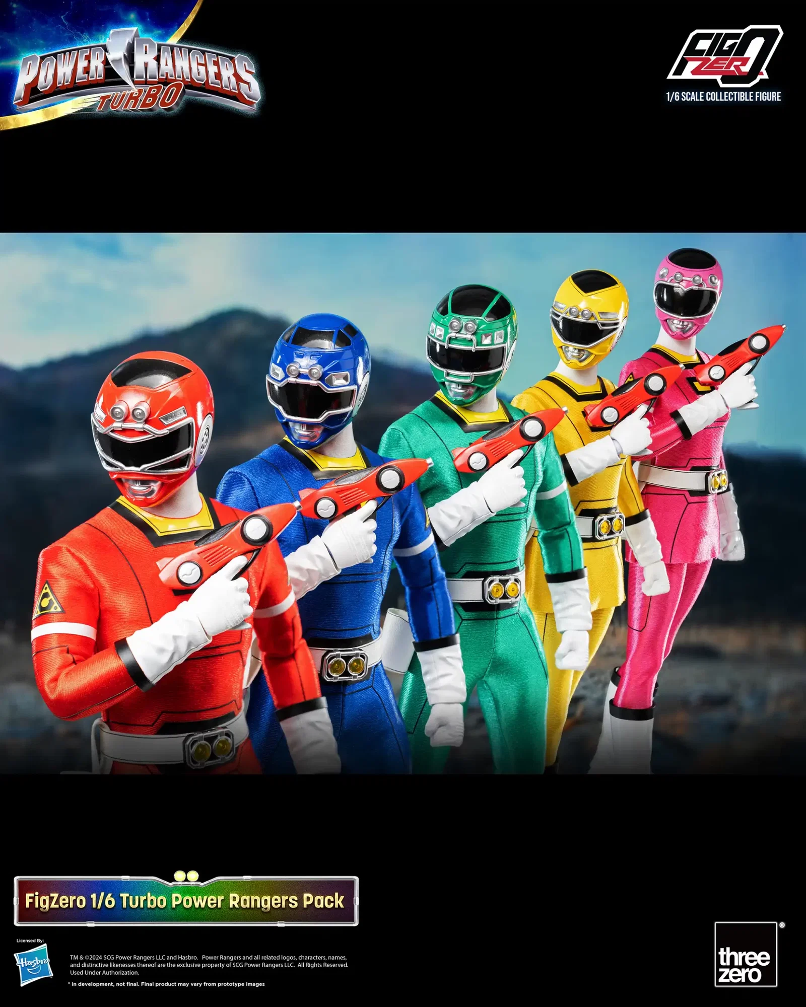 Power Rangers Turbo FigZero 1/6 Turbo Power Rangers Pack image 7