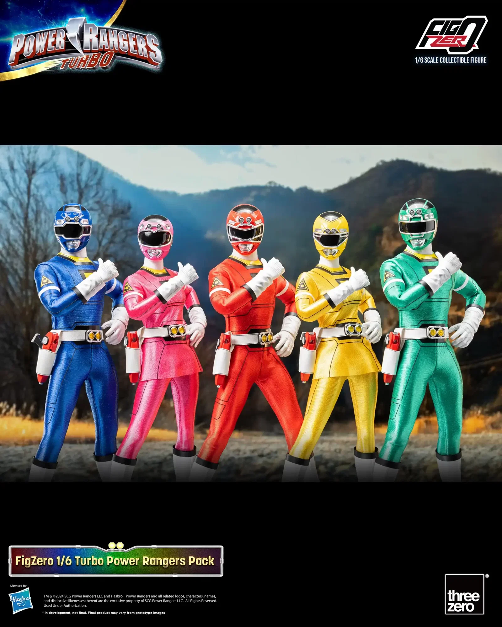 Power Rangers Turbo FigZero 1/6 Turbo Power Rangers Pack image 9