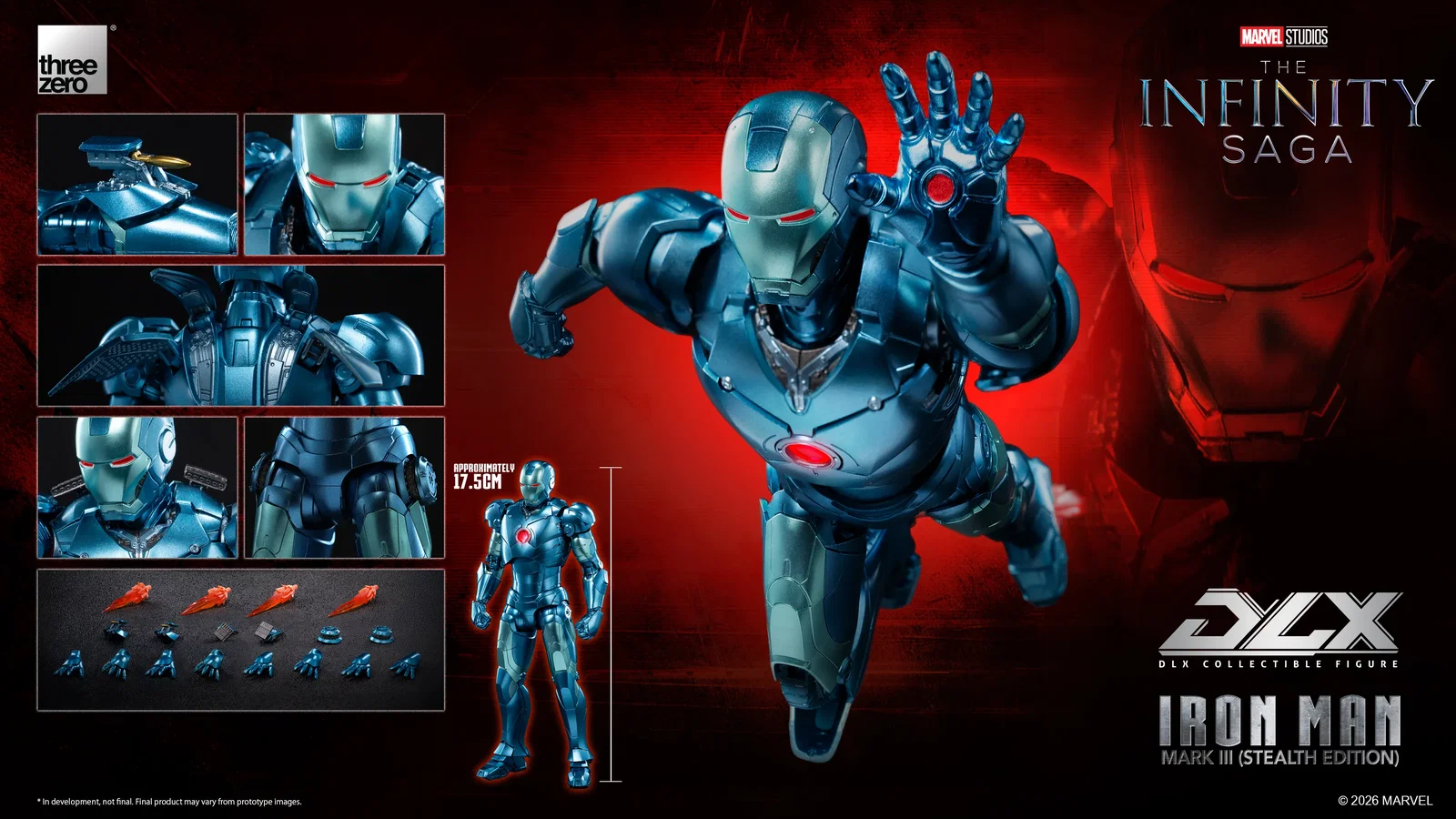 Marvel Studios: The Infinity Saga DLX Iron Man Mark 3 (Stealth Edition) image 2