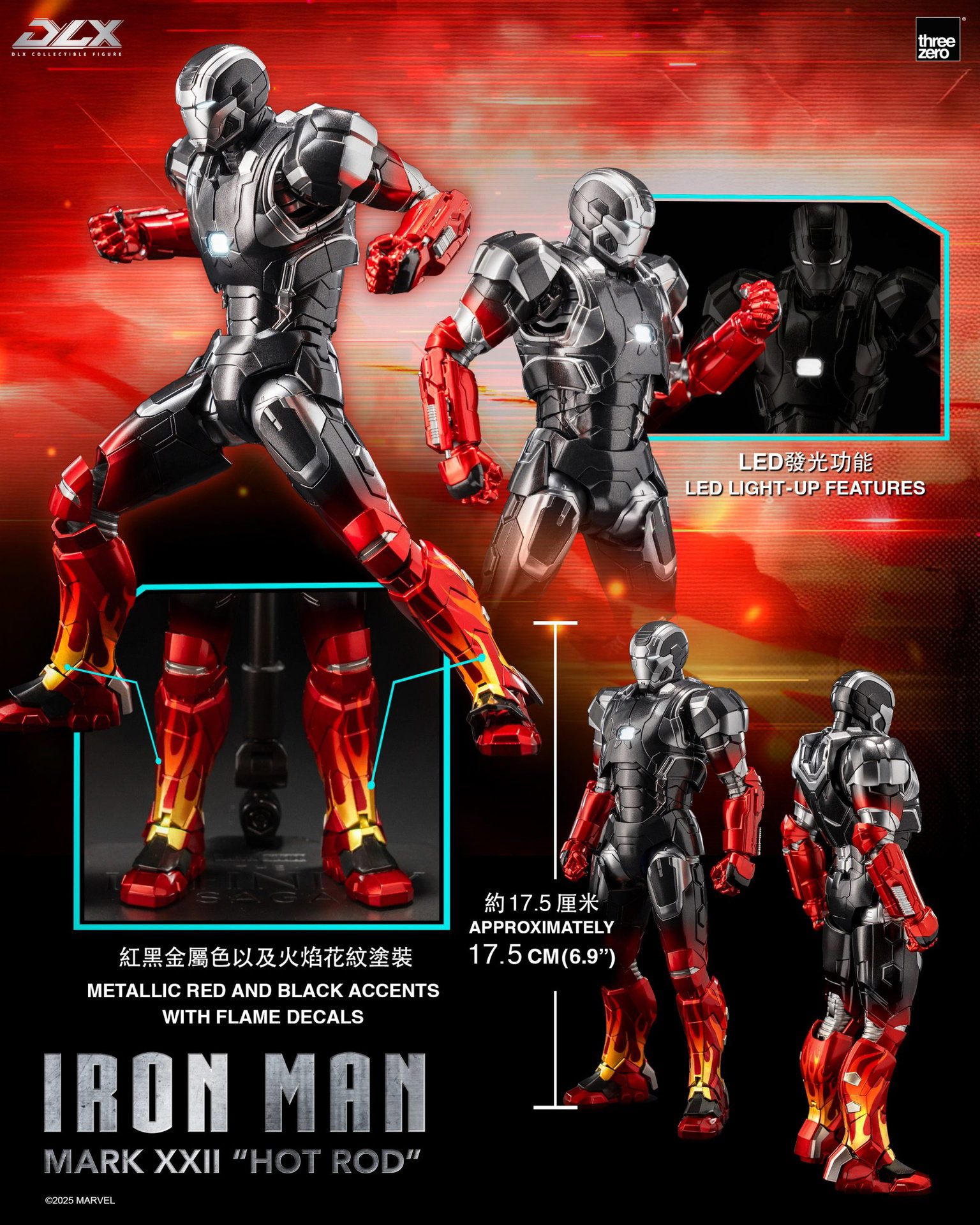 Marvel Studios: The Infinity Saga DLX Iron Man Mark 22 "Hot Rod" image 4