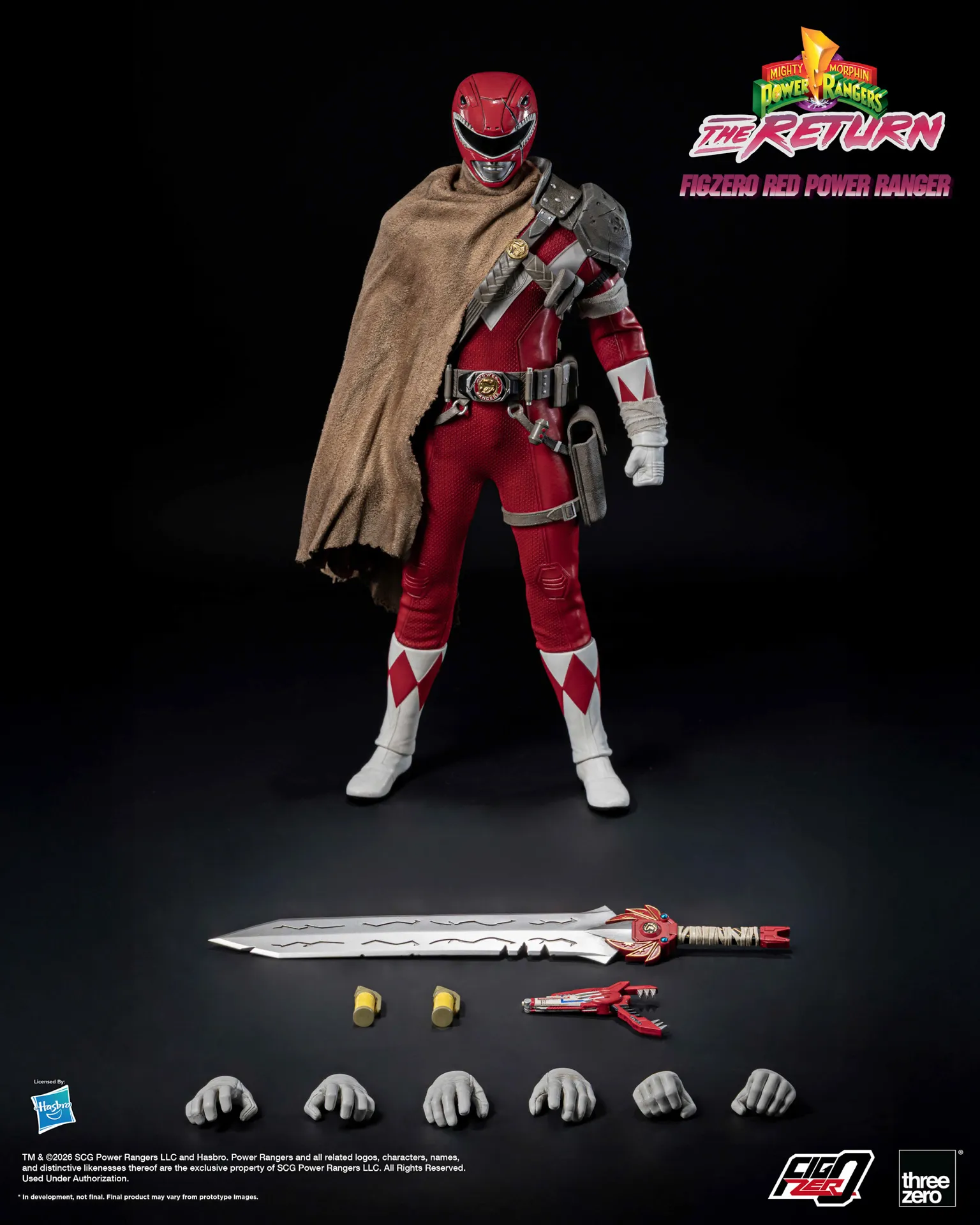 Mighty Morphin Power Rangers: The Return FigZero 1/6 Red Power Ranger image 2