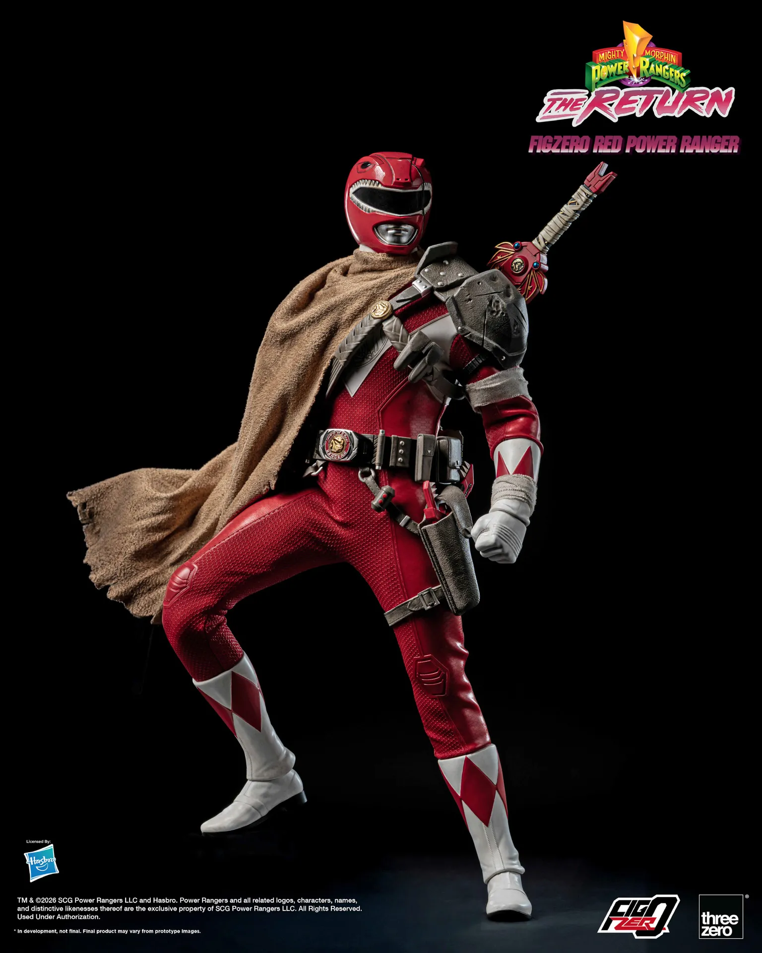 Mighty Morphin Power Rangers: The Return FigZero 1/6 Red Power Ranger image 5