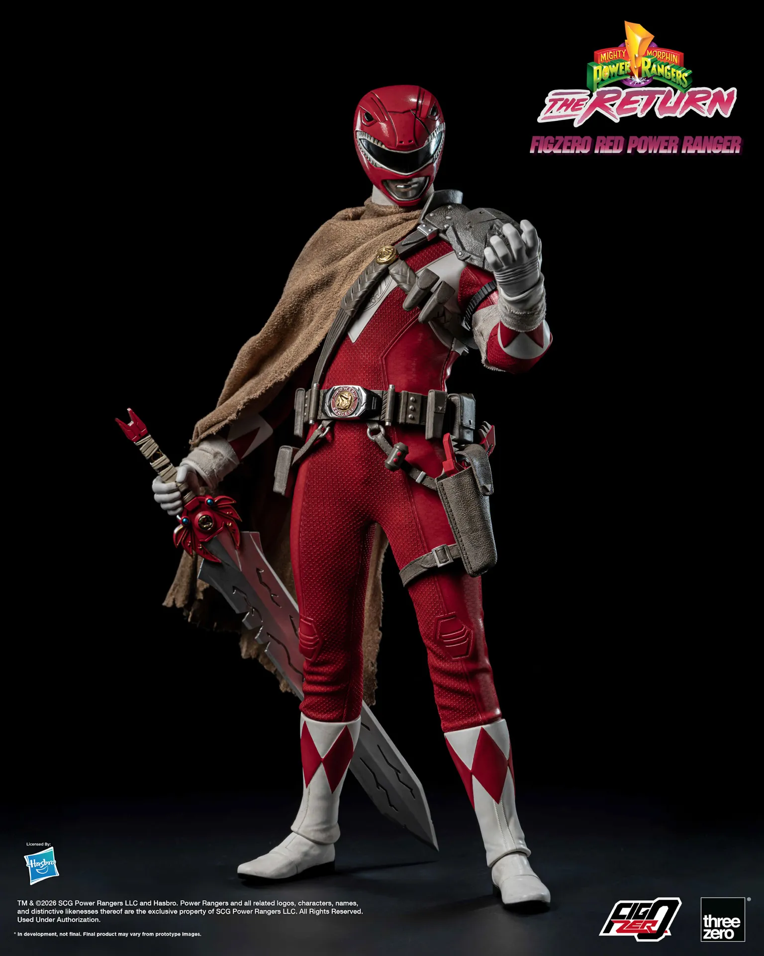 Mighty Morphin Power Rangers: The Return FigZero 1/6 Red Power Ranger image 8