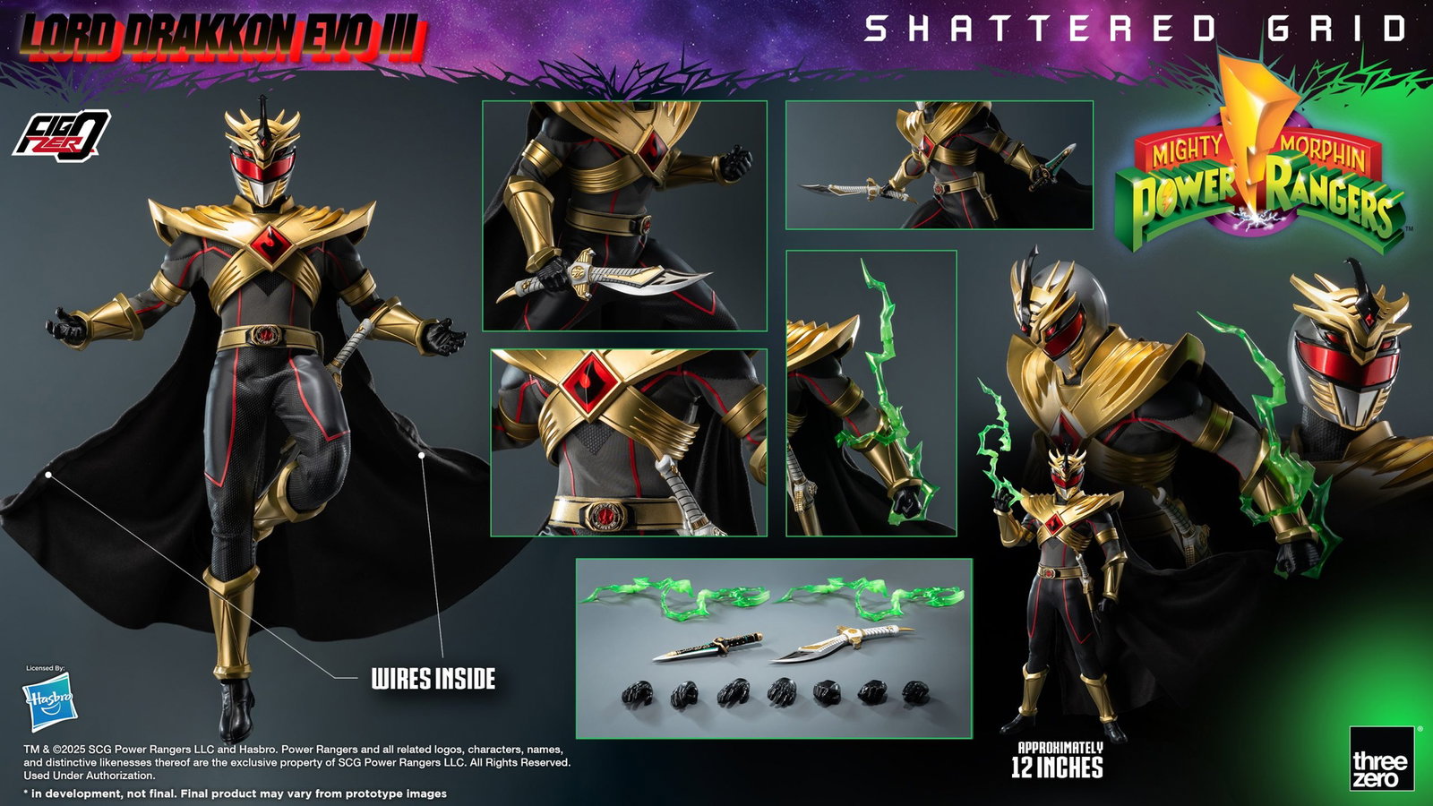 Mighty Morphin Power Rangers: Shattered Grid FigZero 1/6 Lord Drakkon Evo III image 2