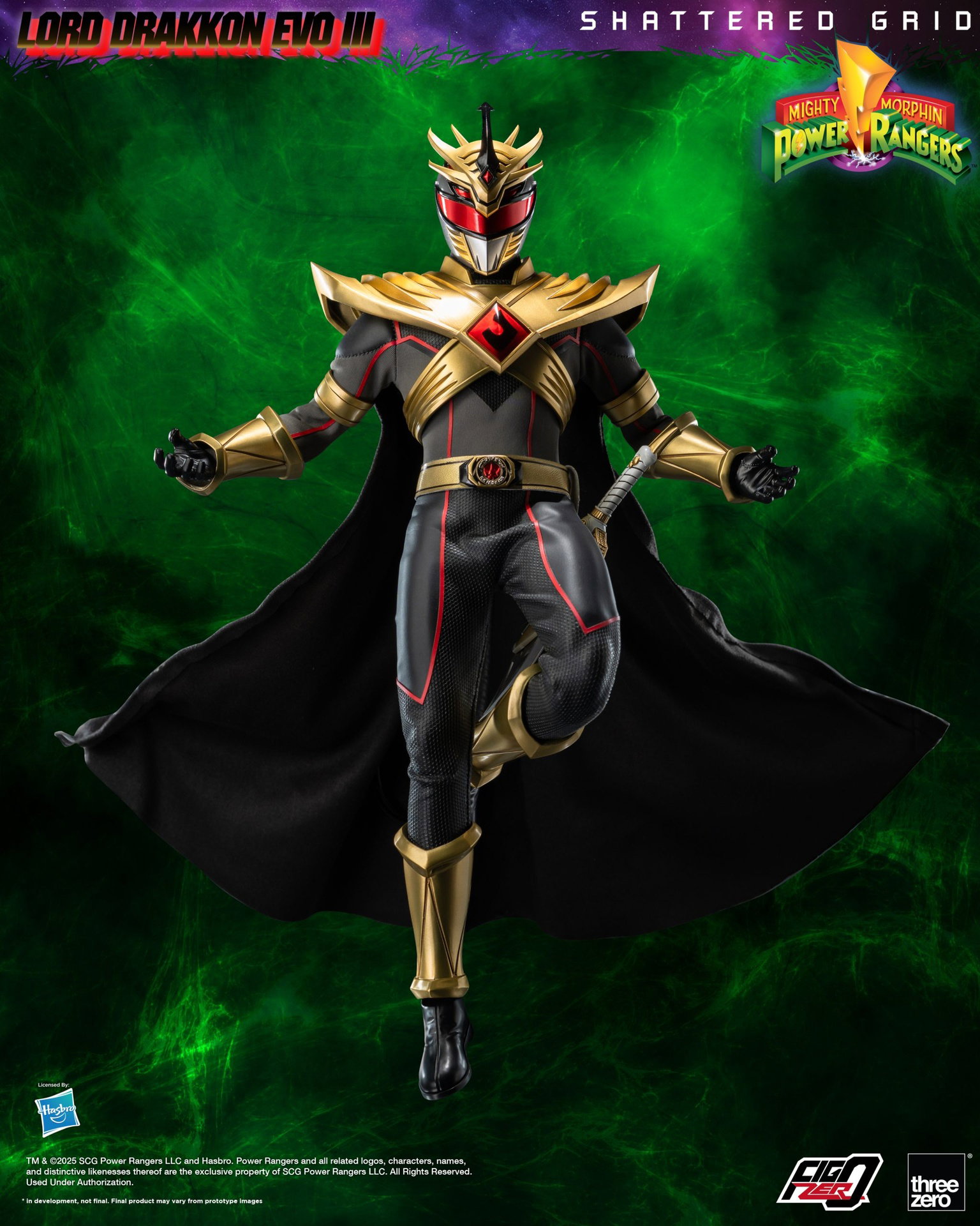 Mighty Morphin Power Rangers: Shattered Grid FigZero 1/6 Lord Drakkon Evo III image 3