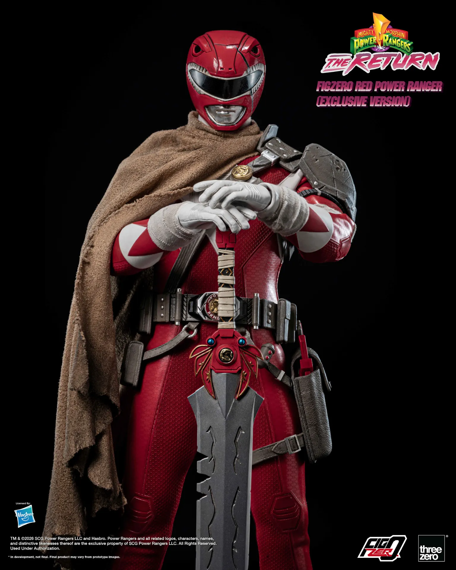 Mighty Morphin Power Rangers: The Return FigZero 1/6 Red Power Ranger (Exclusive Version) image 10