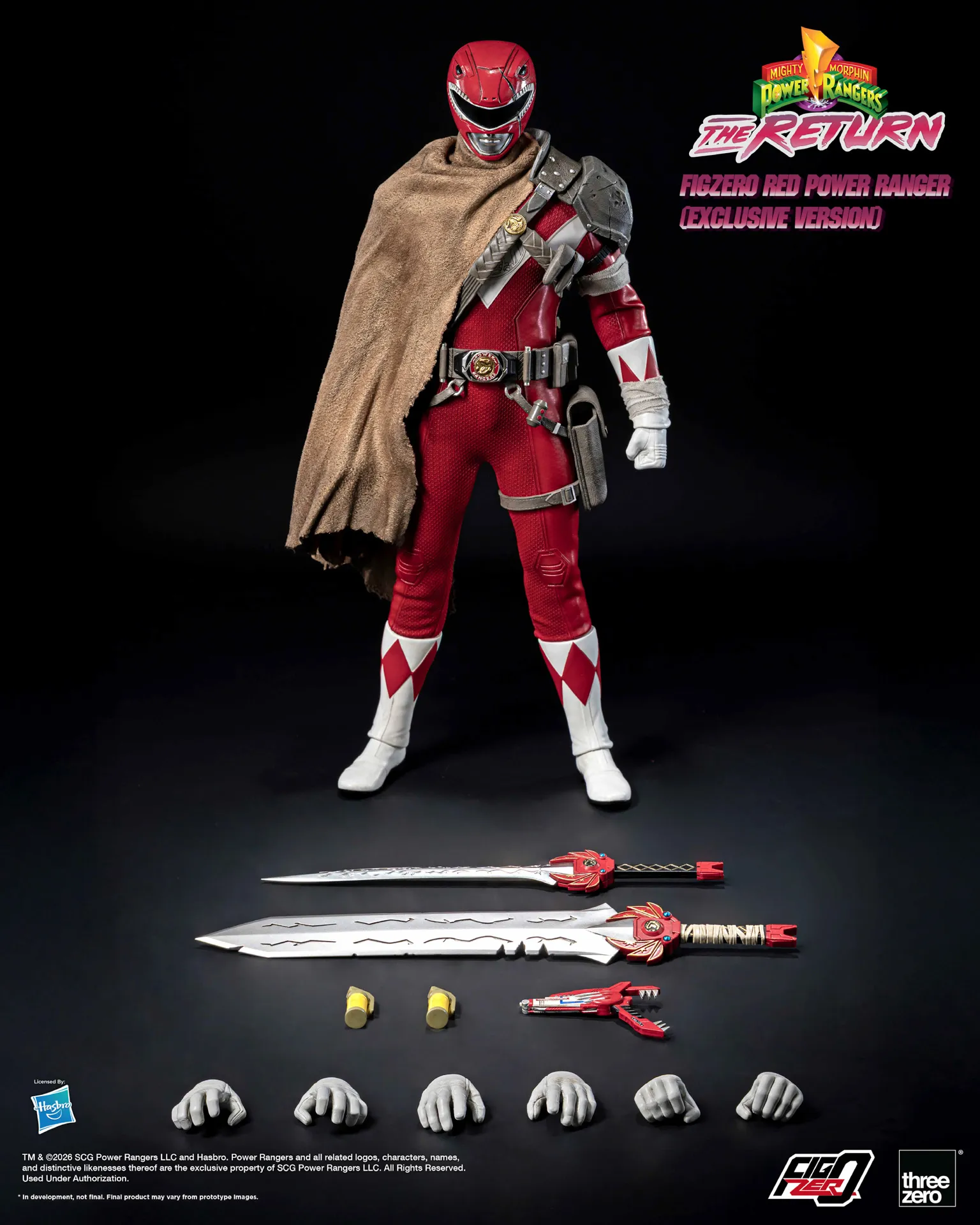 Mighty Morphin Power Rangers: The Return FigZero 1/6 Red Power Ranger (Exclusive Version) image 2