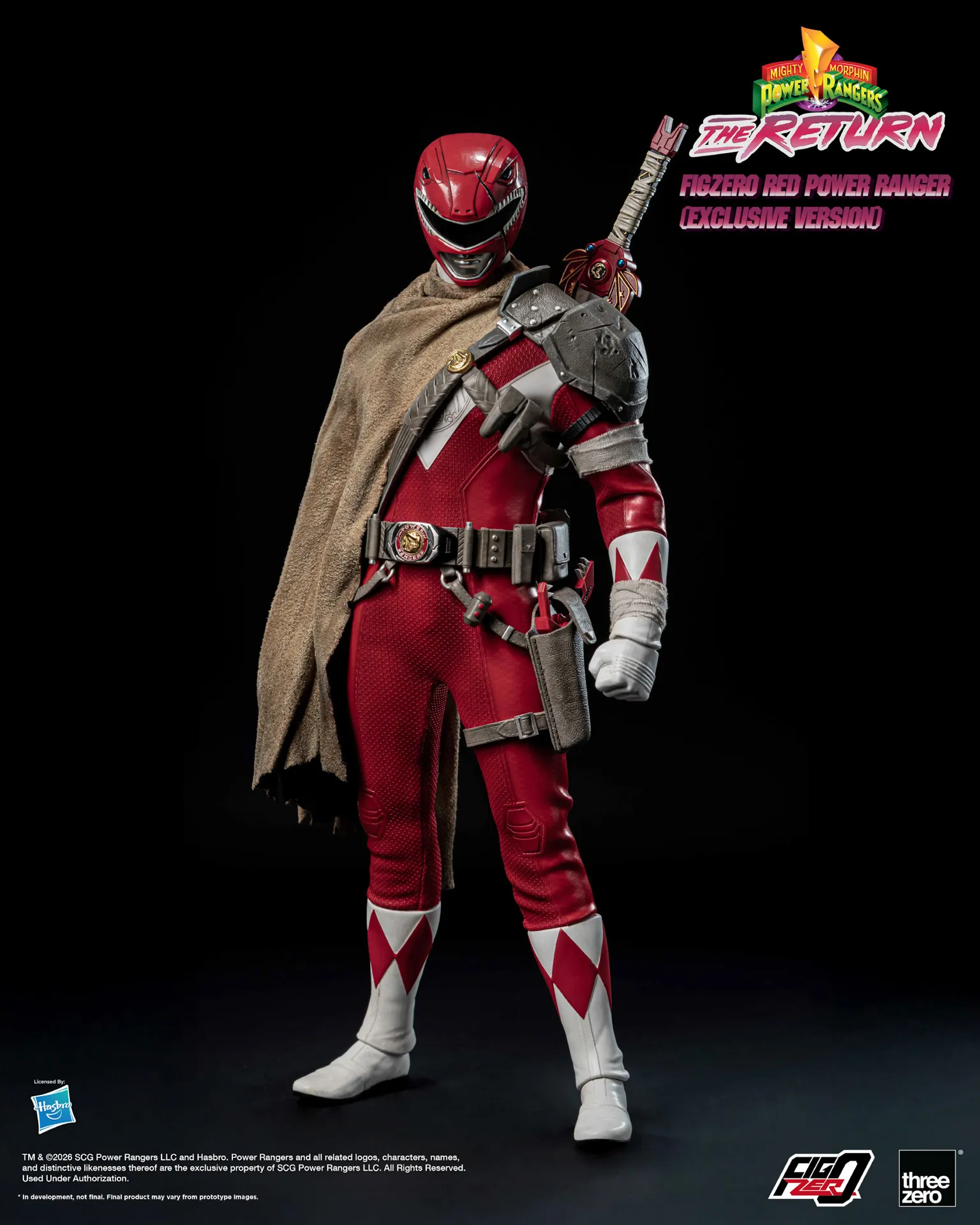 Mighty Morphin Power Rangers: The Return FigZero 1/6 Red Power Ranger (Exclusive Version) image 3