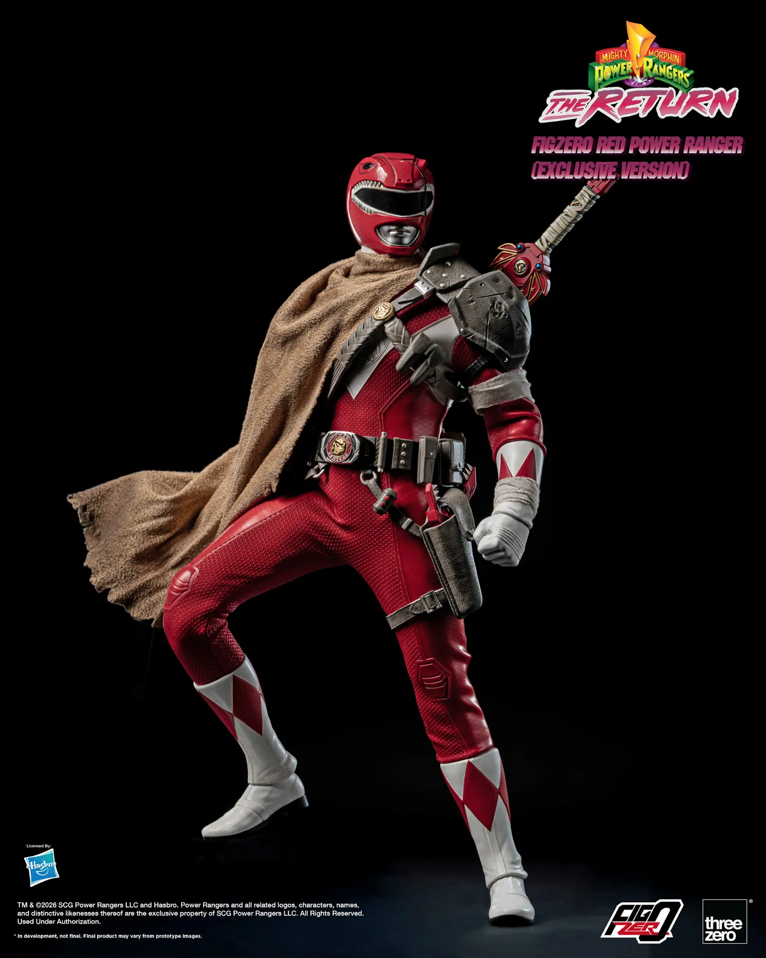 Mighty Morphin Power Rangers: The Return FigZero 1/6 Red Power Ranger (Exclusive Version) image 5