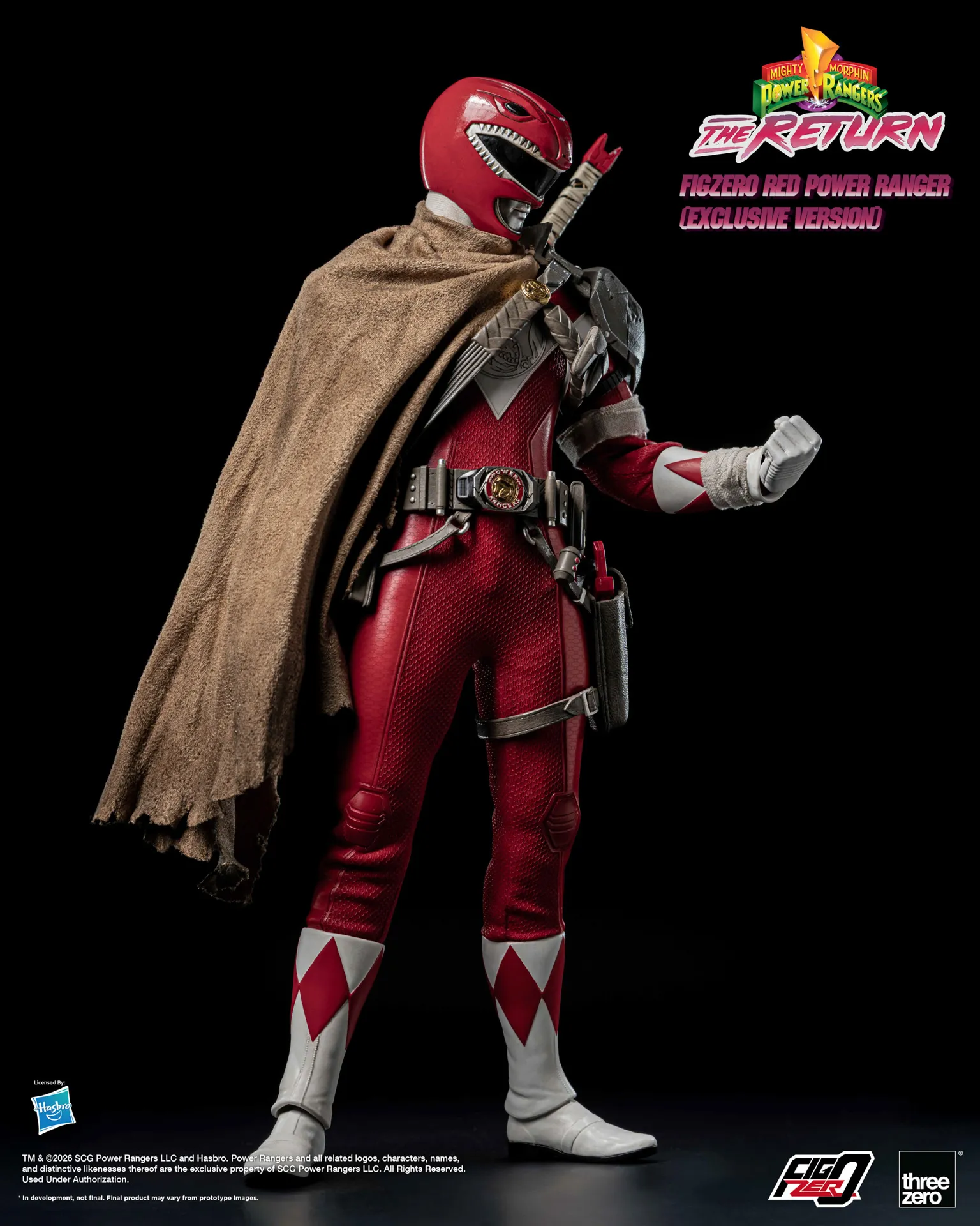 Mighty Morphin Power Rangers: The Return FigZero 1/6 Red Power Ranger (Exclusive Version) image 6