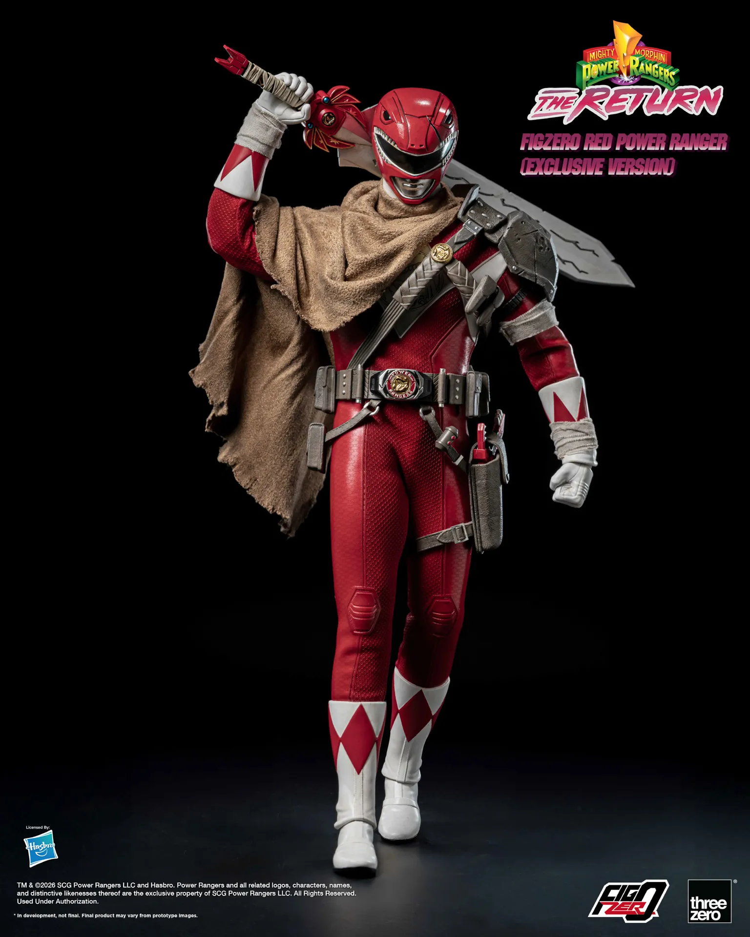 Mighty Morphin Power Rangers: The Return FigZero 1/6 Red Power Ranger (Exclusive Version) image 7