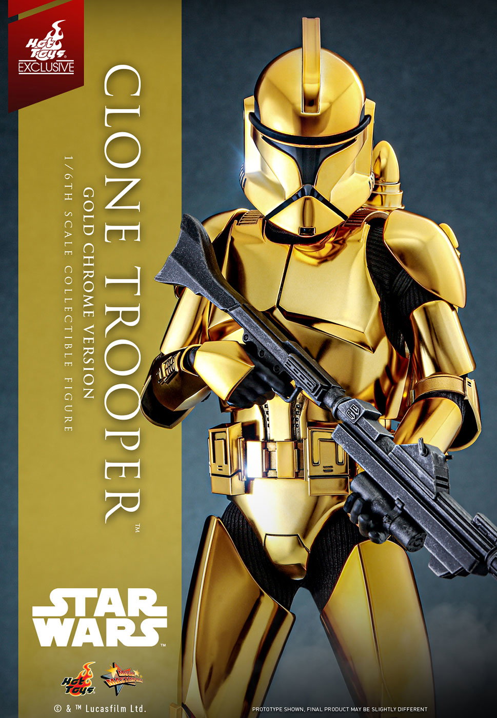 Star Wars - Clone Trooper (Gold Chrome Version) image 1