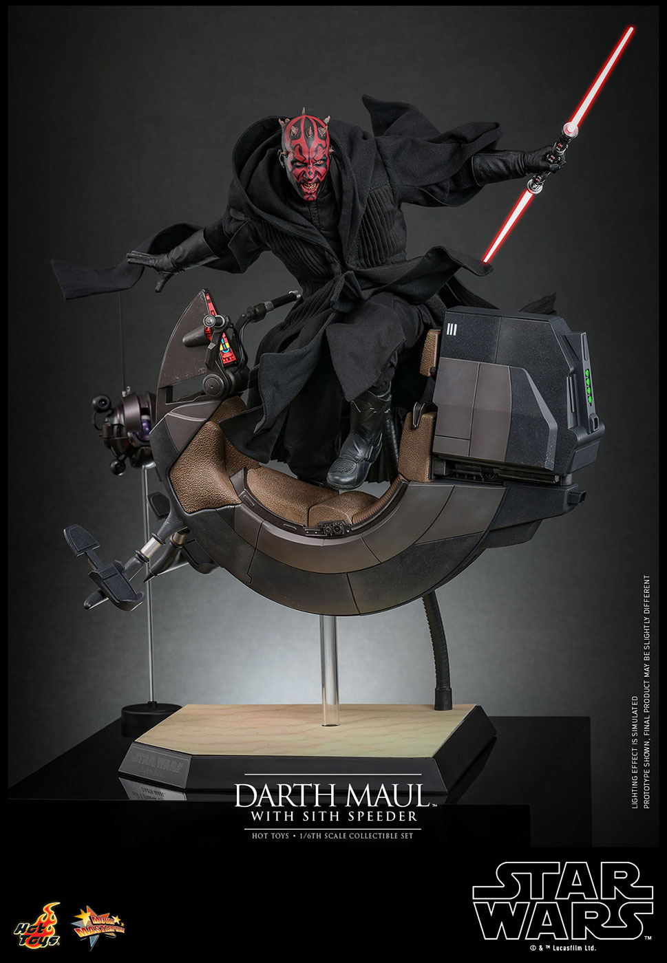 Star Wars / Episode I The Phantom Menace - Darth Maul & Sith Speeder (2.0) [With Bonus Accessory] image 2