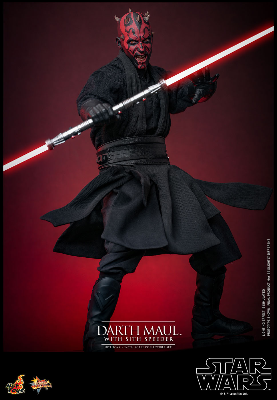 Star Wars / Episode I The Phantom Menace - Darth Maul & Sith Speeder (2.0) [With Bonus Accessory] image 4