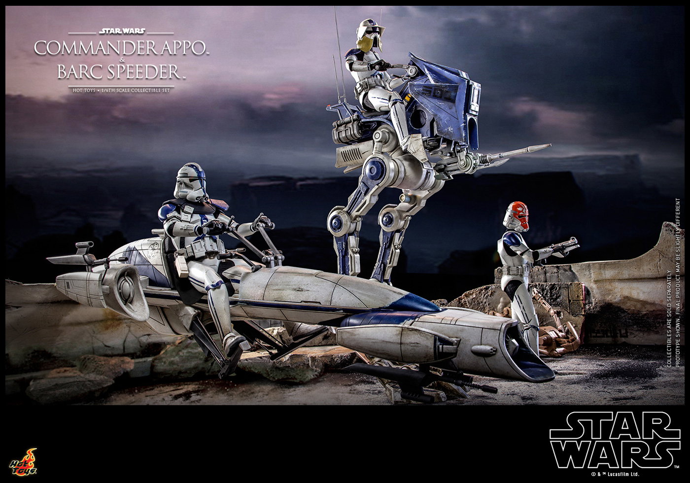 Star Wars: The Clone Wars - Commander Appo & BARC Speeder image 4